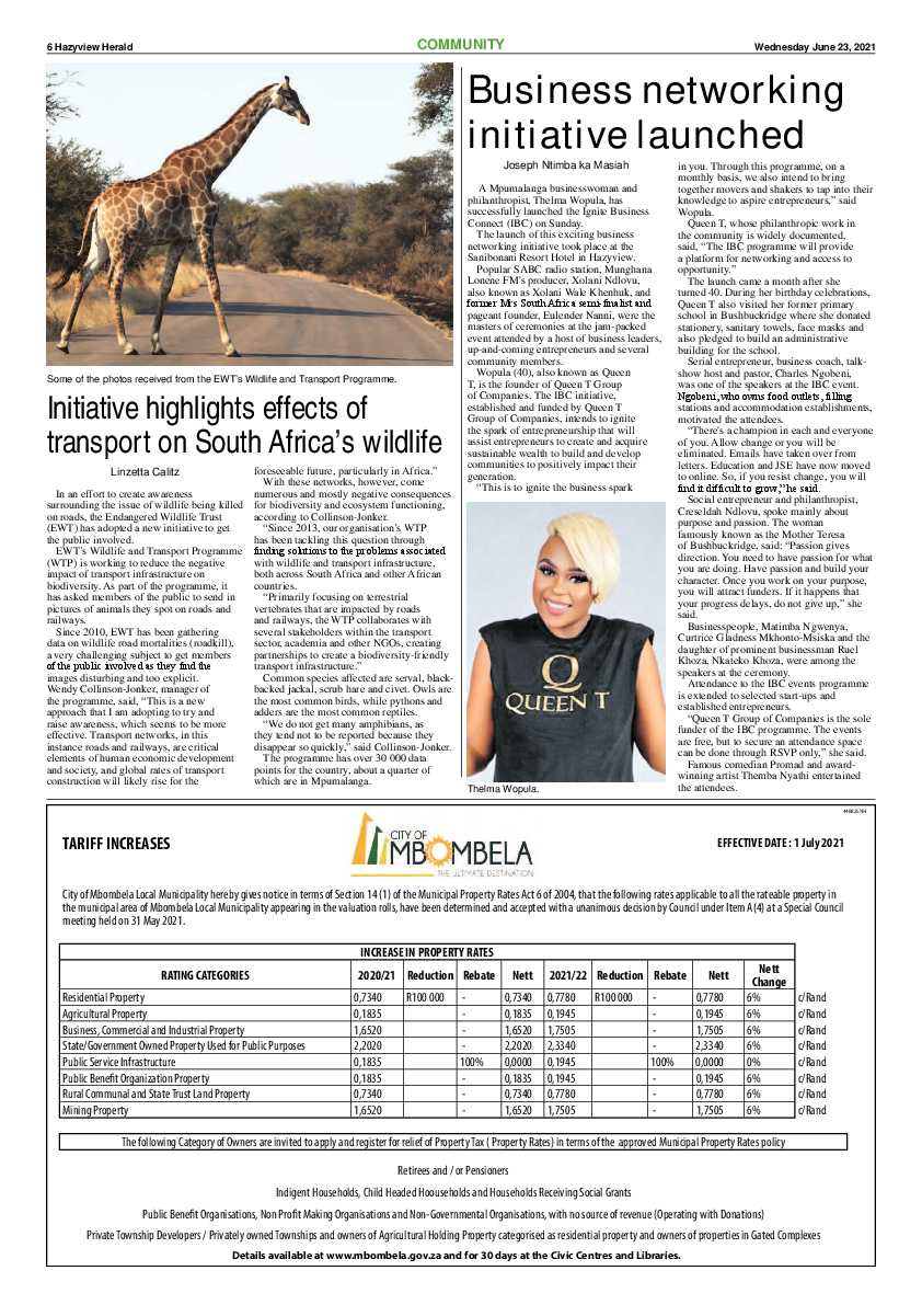 Hazyview Herald 23 June 2021 page 6