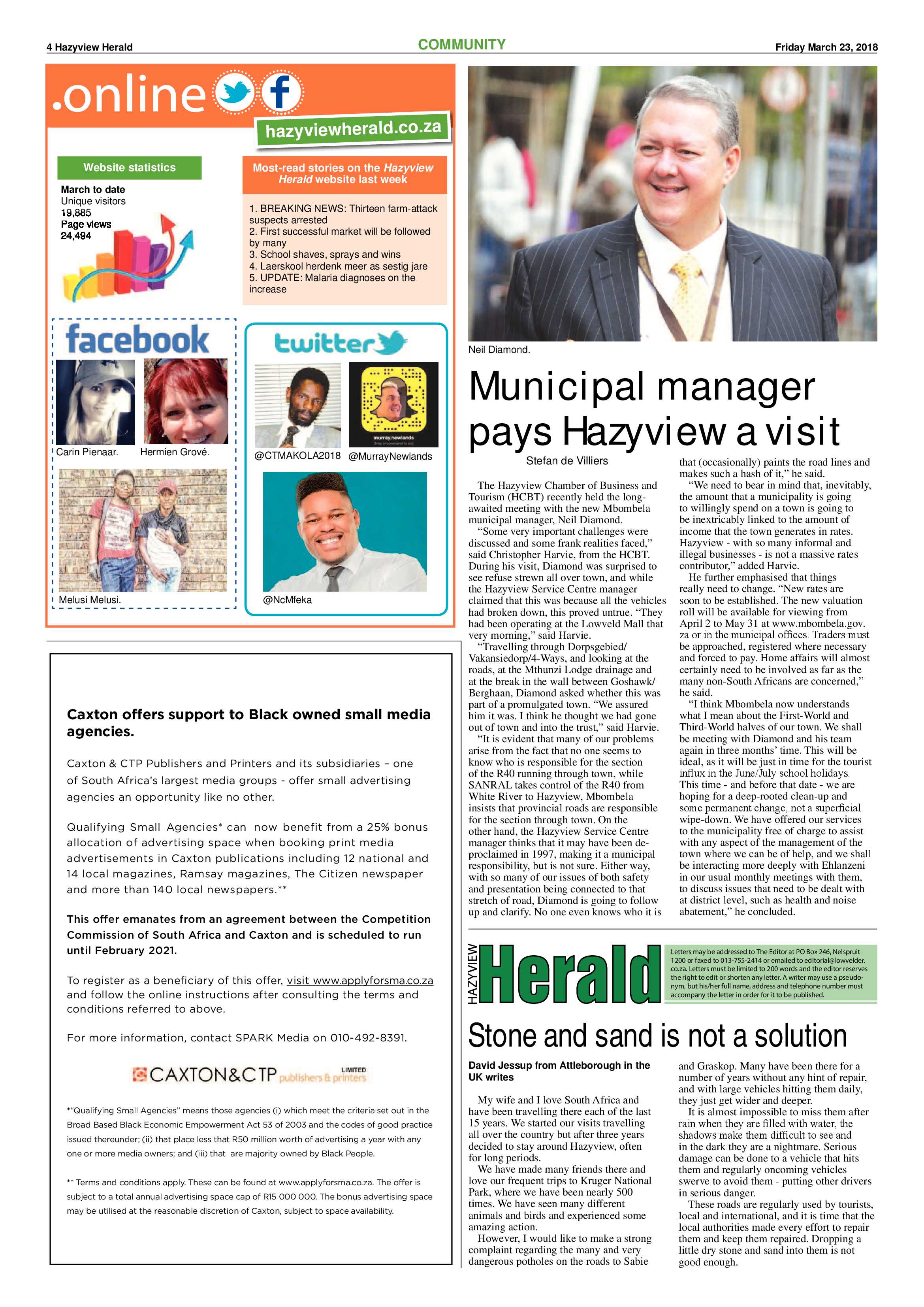 Hazyview Herald 23 March 2018 page 4