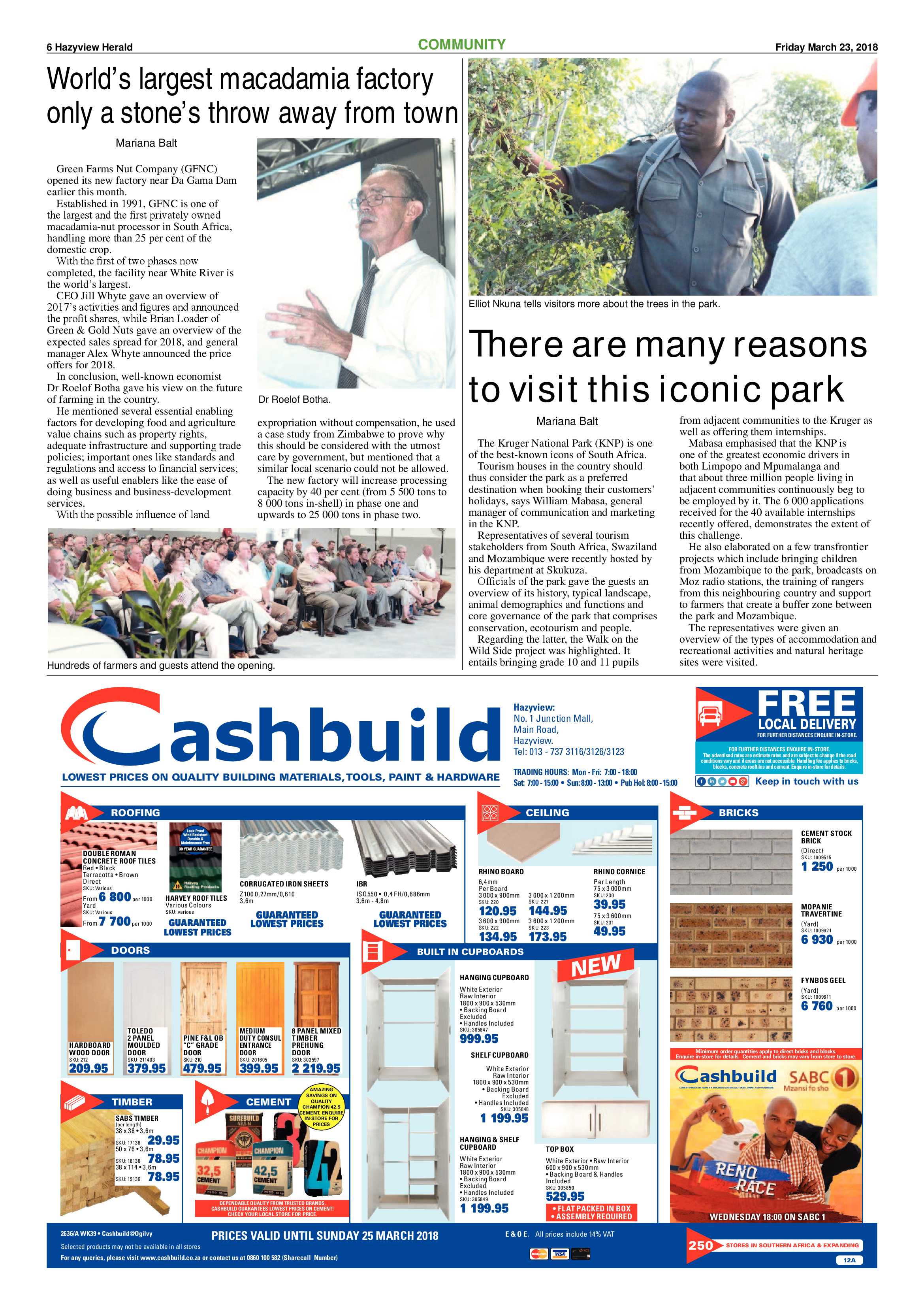 Hazyview Herald 23 March 2018 page 6