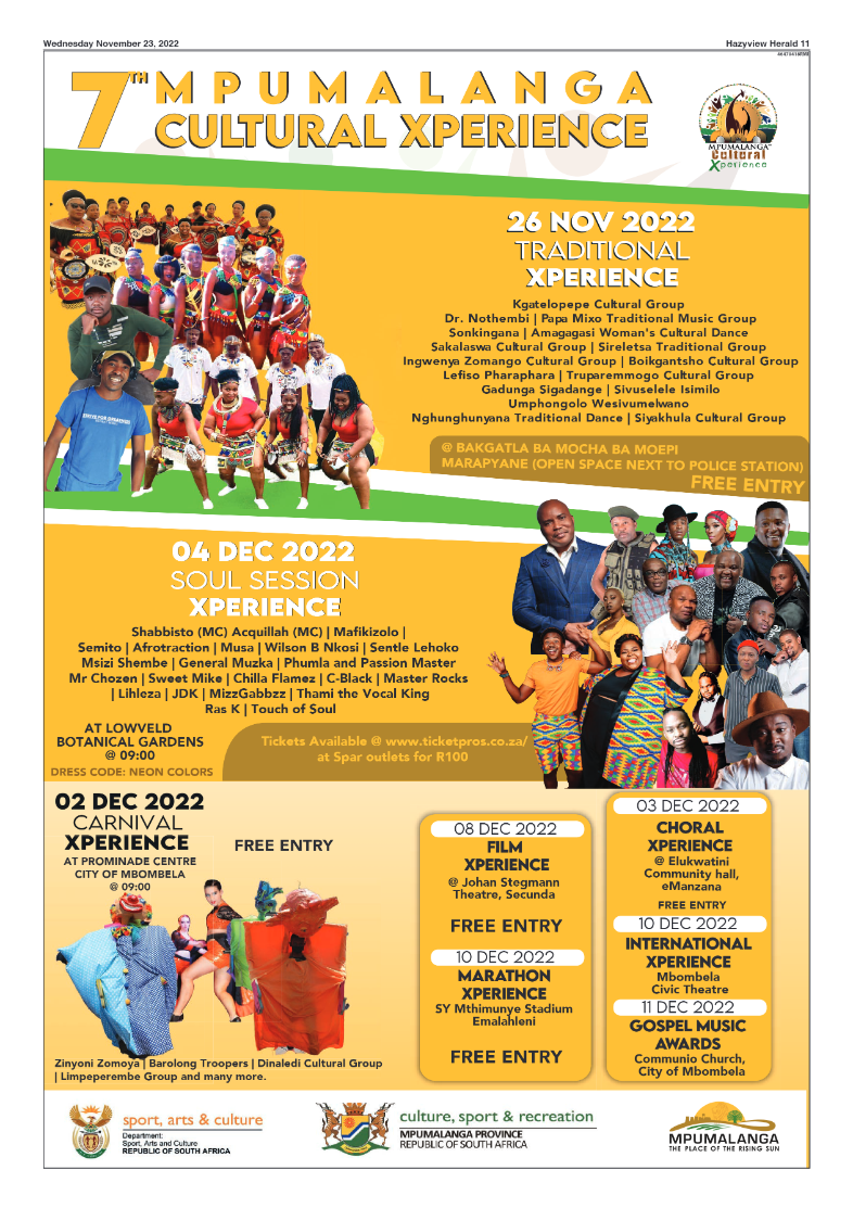 Hazyview Herald 23 November 2022 page 11