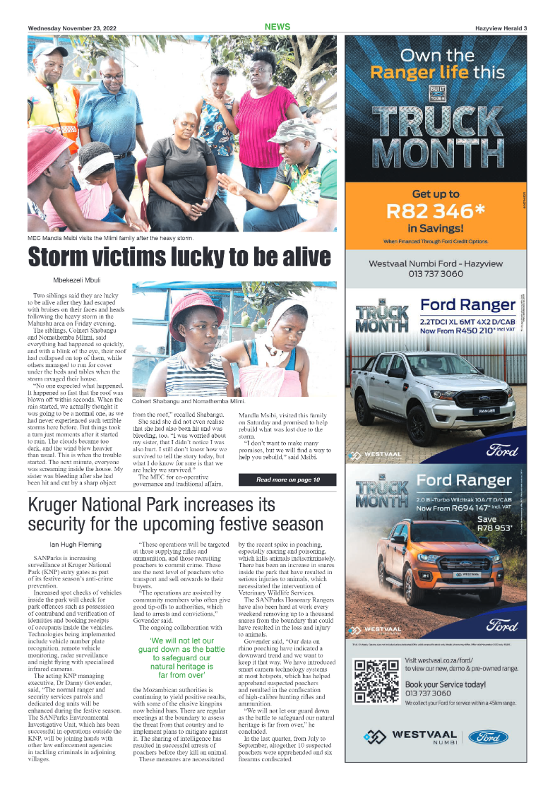 Hazyview Herald 23 November 2022 page 3