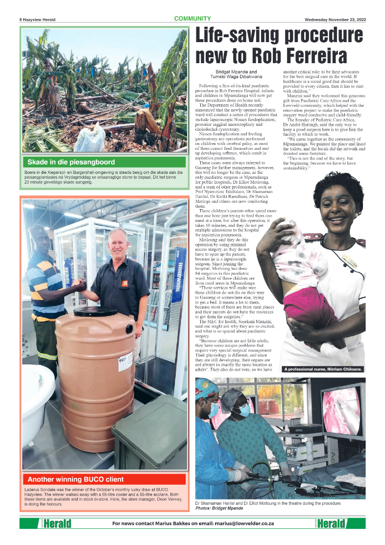 Hazyview Herald 23 November 2022 page 8