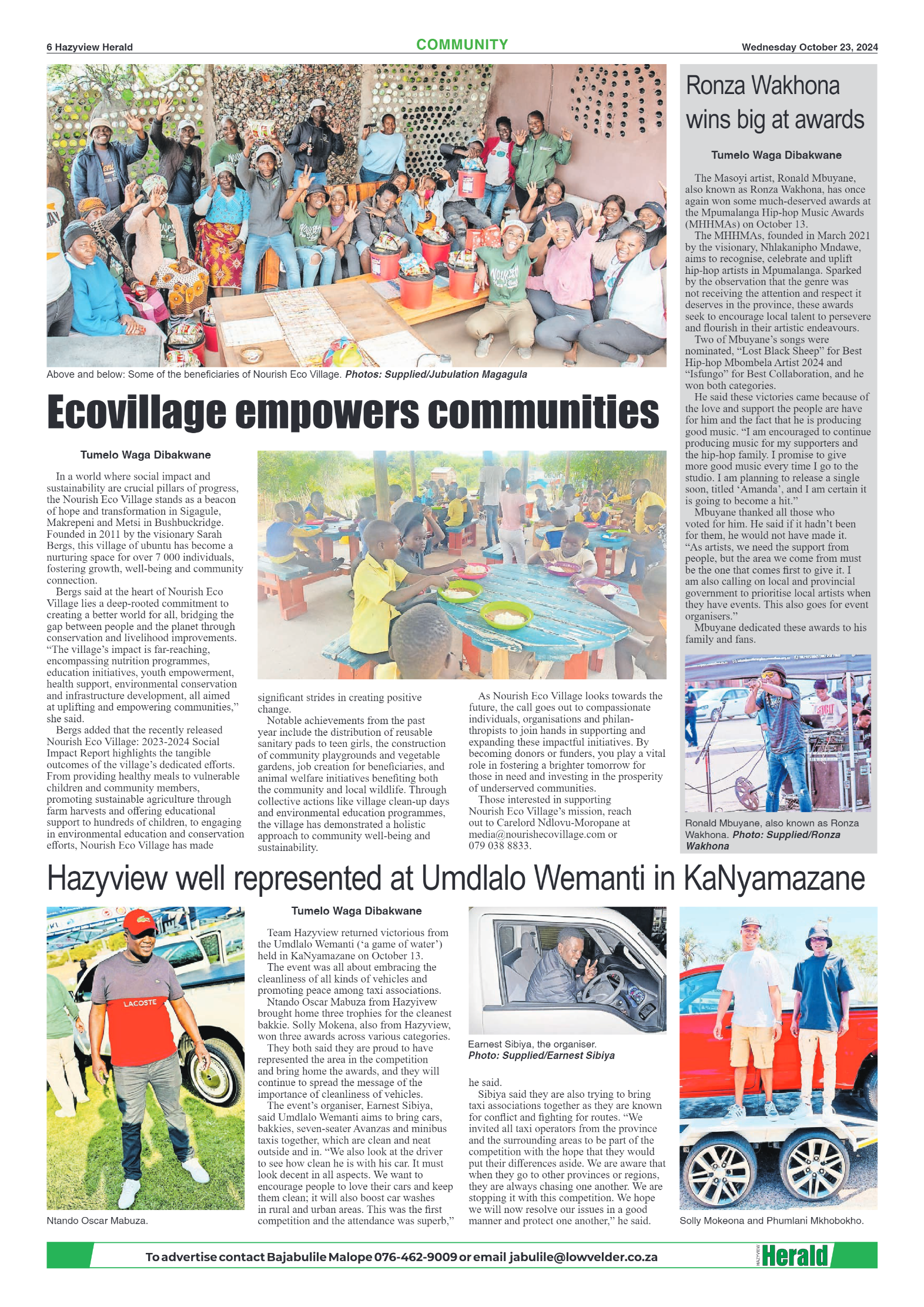 Hazyview Herald 23 October 2024 page 6