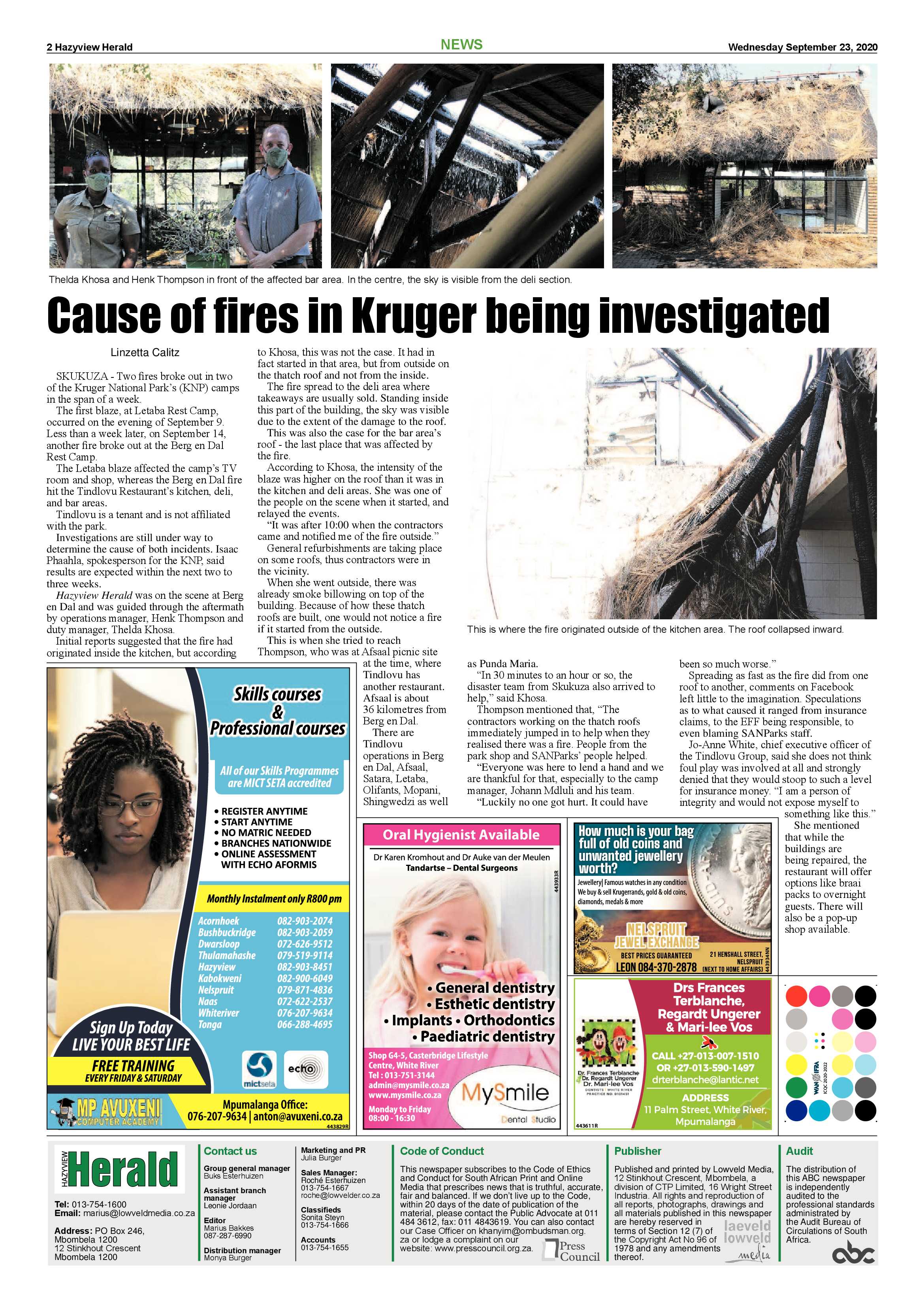 Hazyview Herald 23 September 2020 page 2