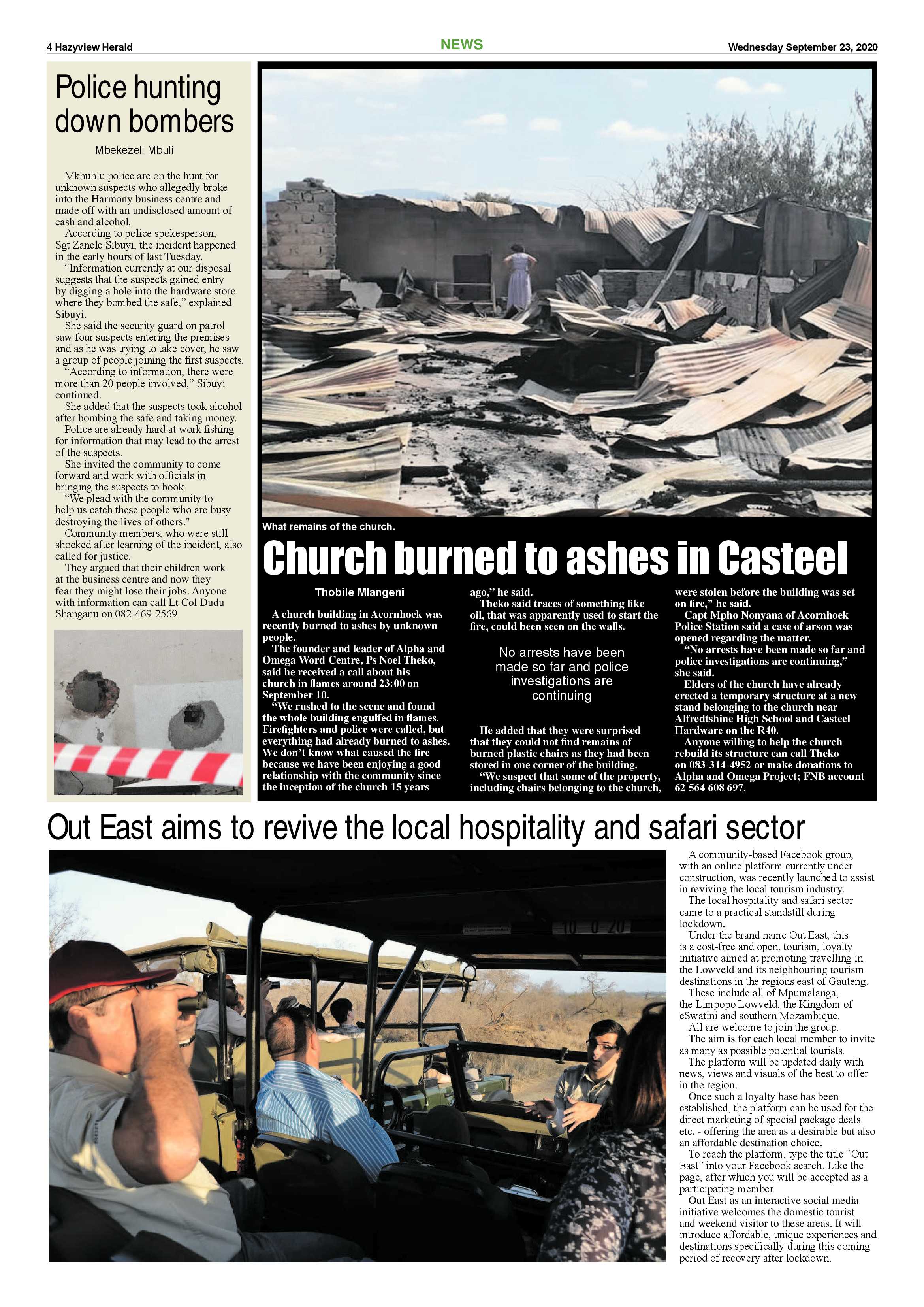 Hazyview Herald 23 September 2020 page 4
