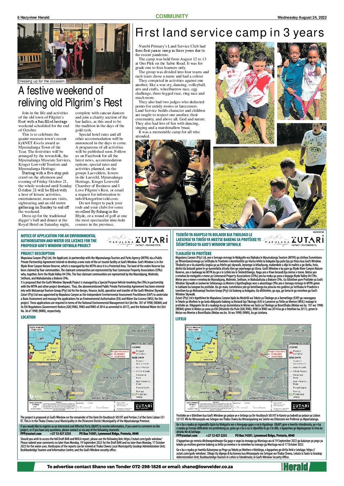 Hazyview Herald 24 August 2022 page 6