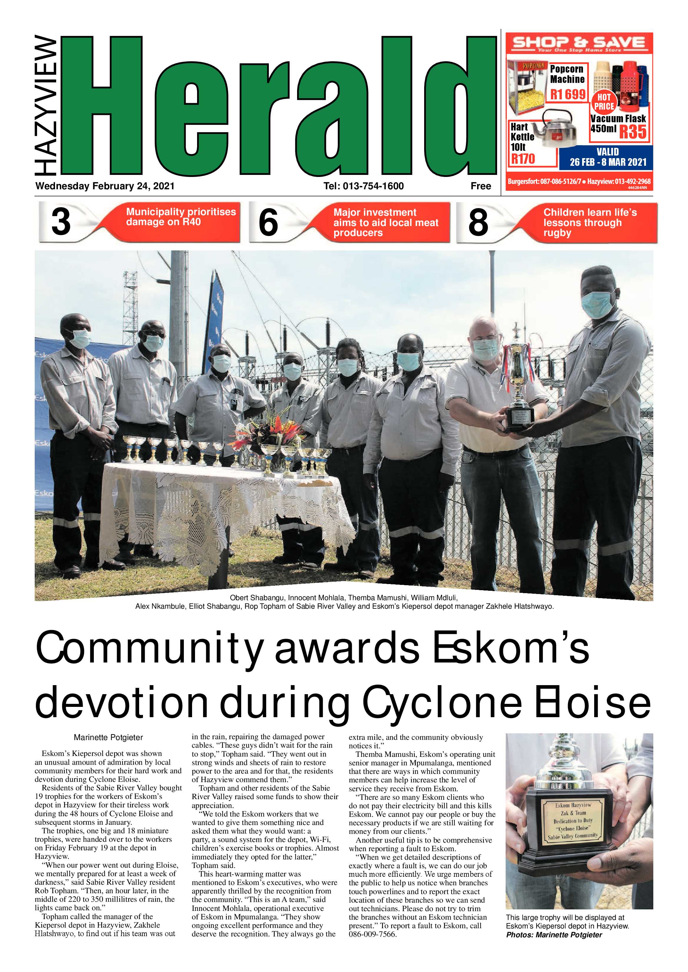 Hazyview Herald 24 February 2021 page 1