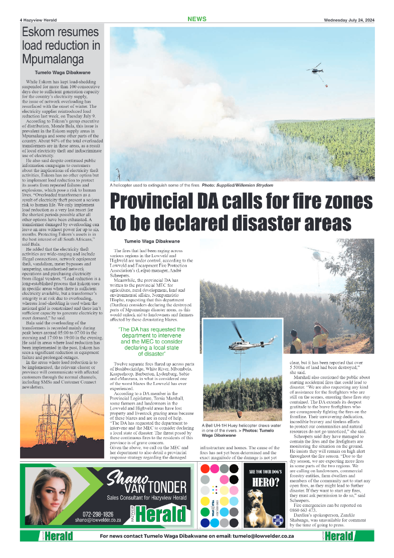 Hazyview Herald 24 July 2024 page 4