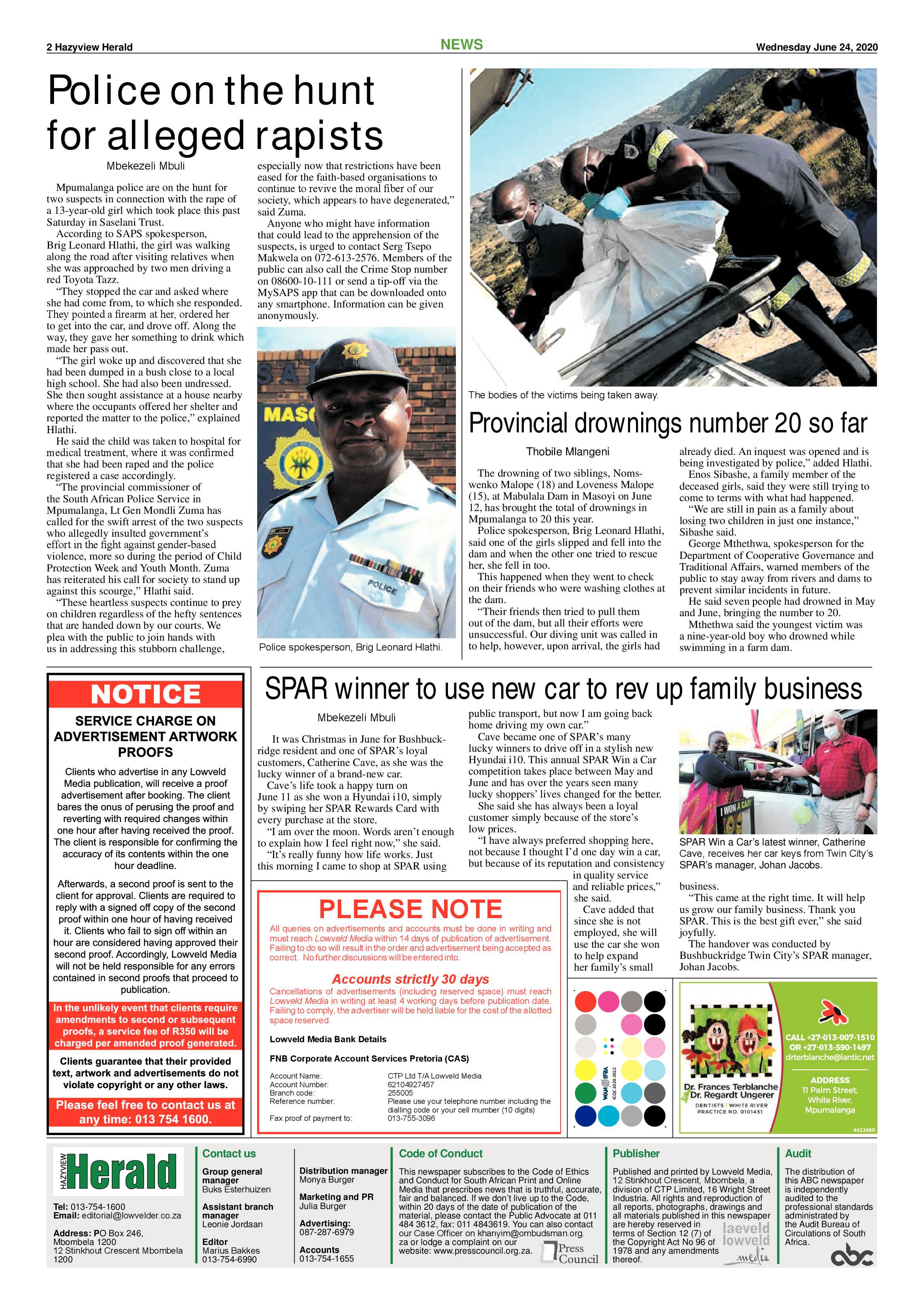 Hazyview Herald 24 June 2020 page 2