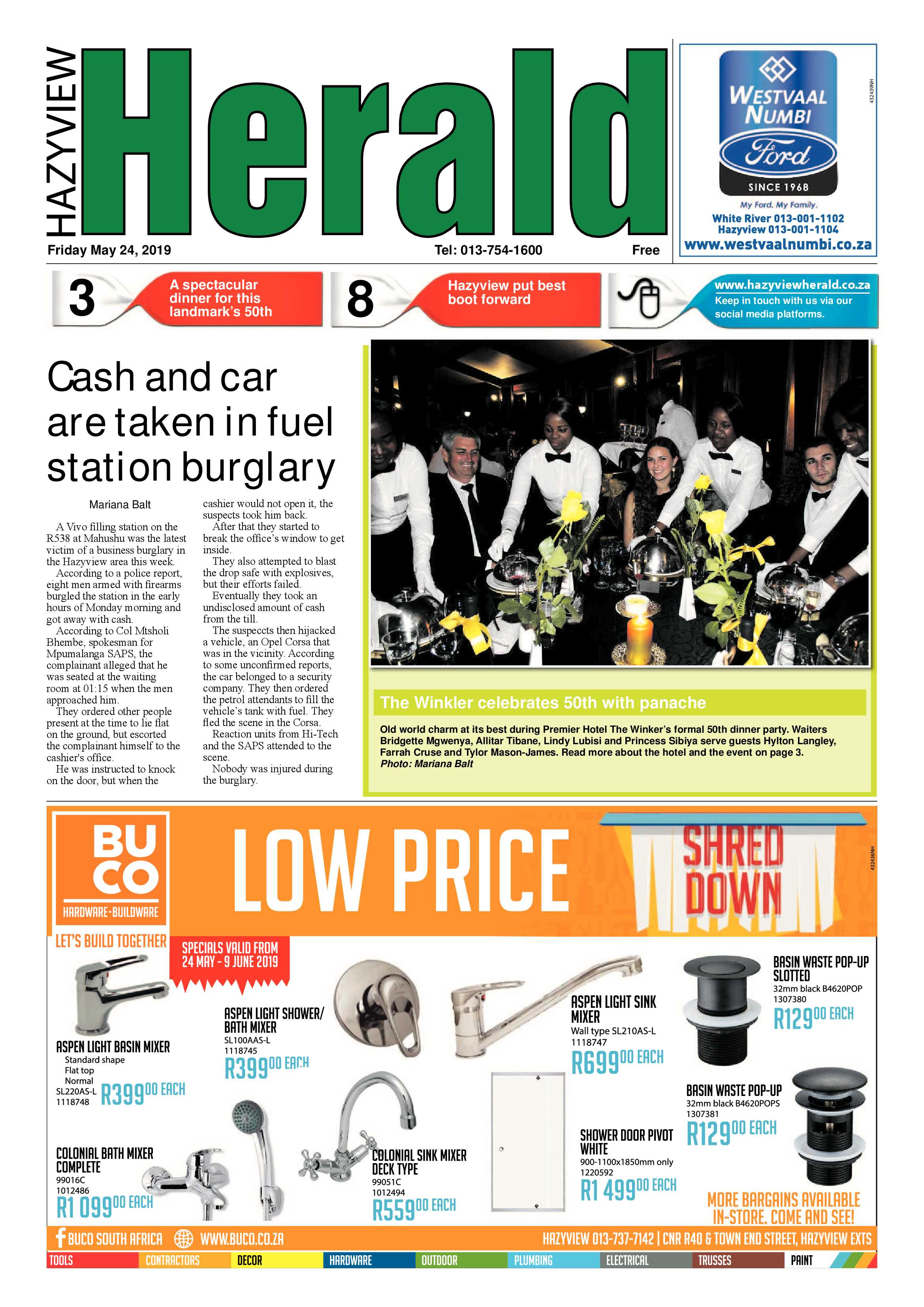 Hazyview Herald 24 May 2019 page 1