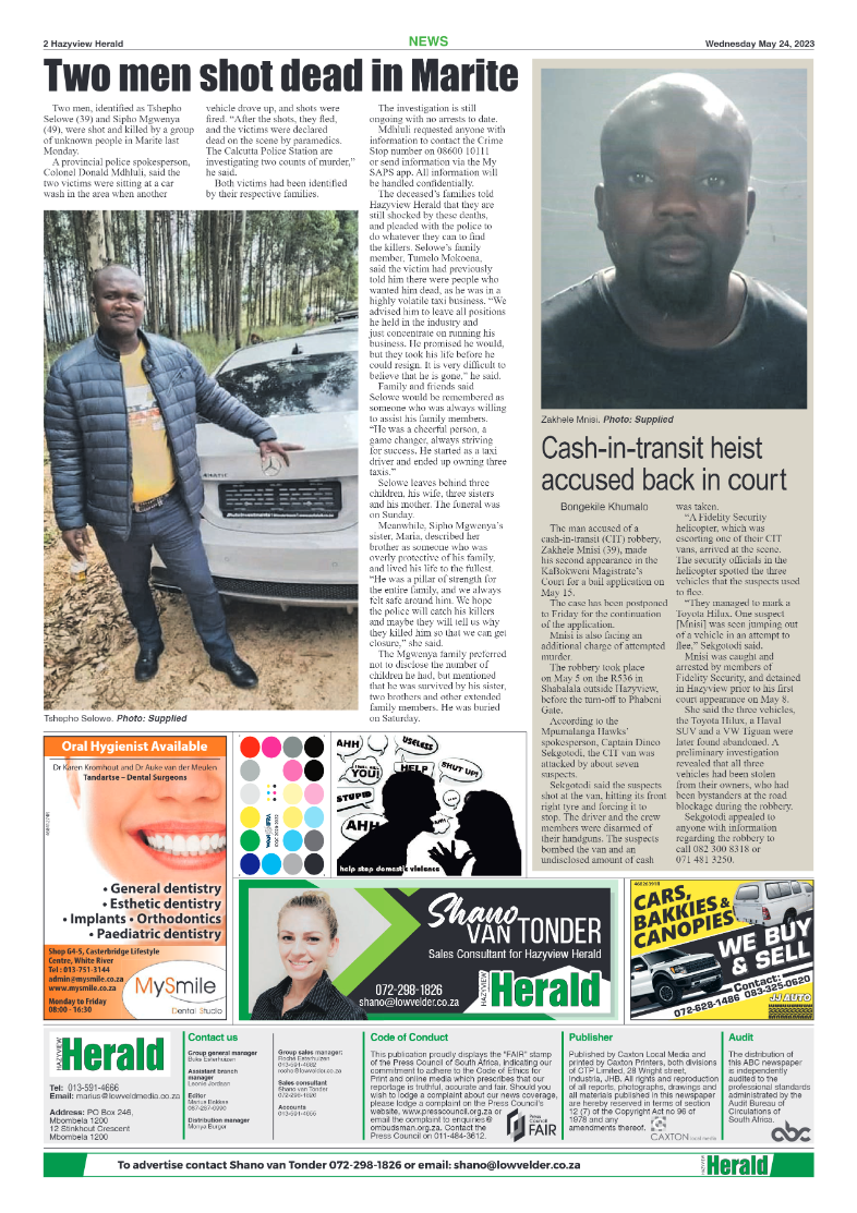 Hazyview Herald 24 May 2023 page 2