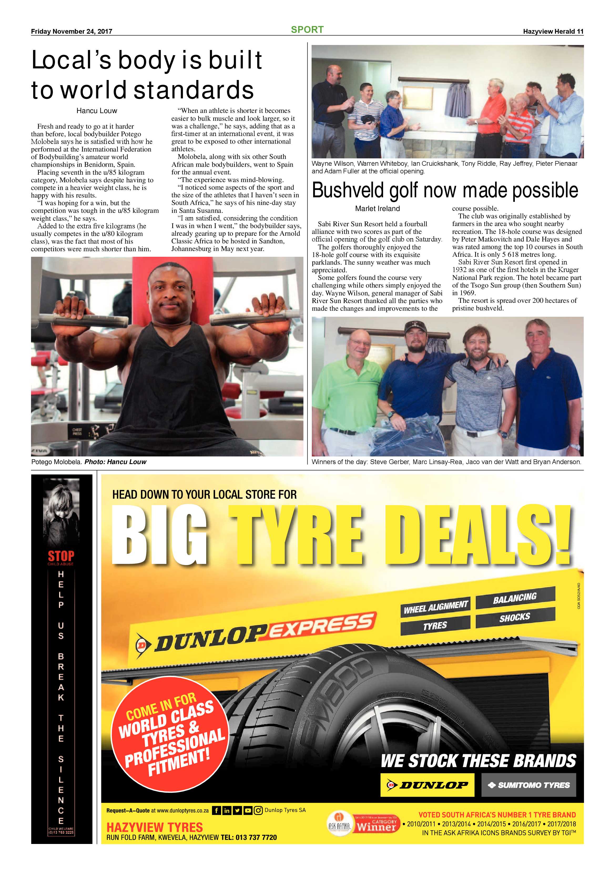 Hazyview Herald 24 November 2017 page 11
