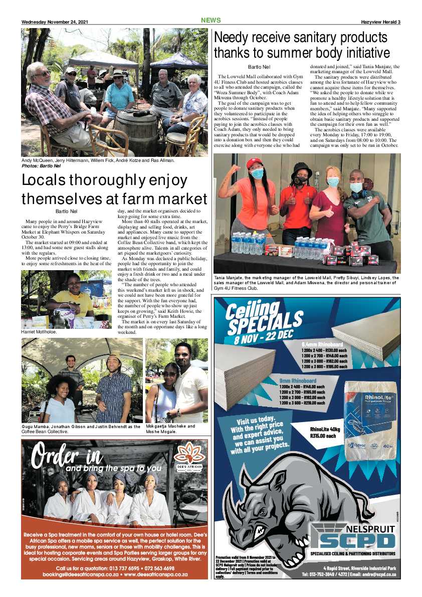 Hazyview Herald 24 November 2021 page 3