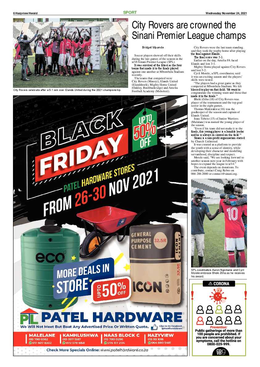 Hazyview Herald 24 November 2021 page 6