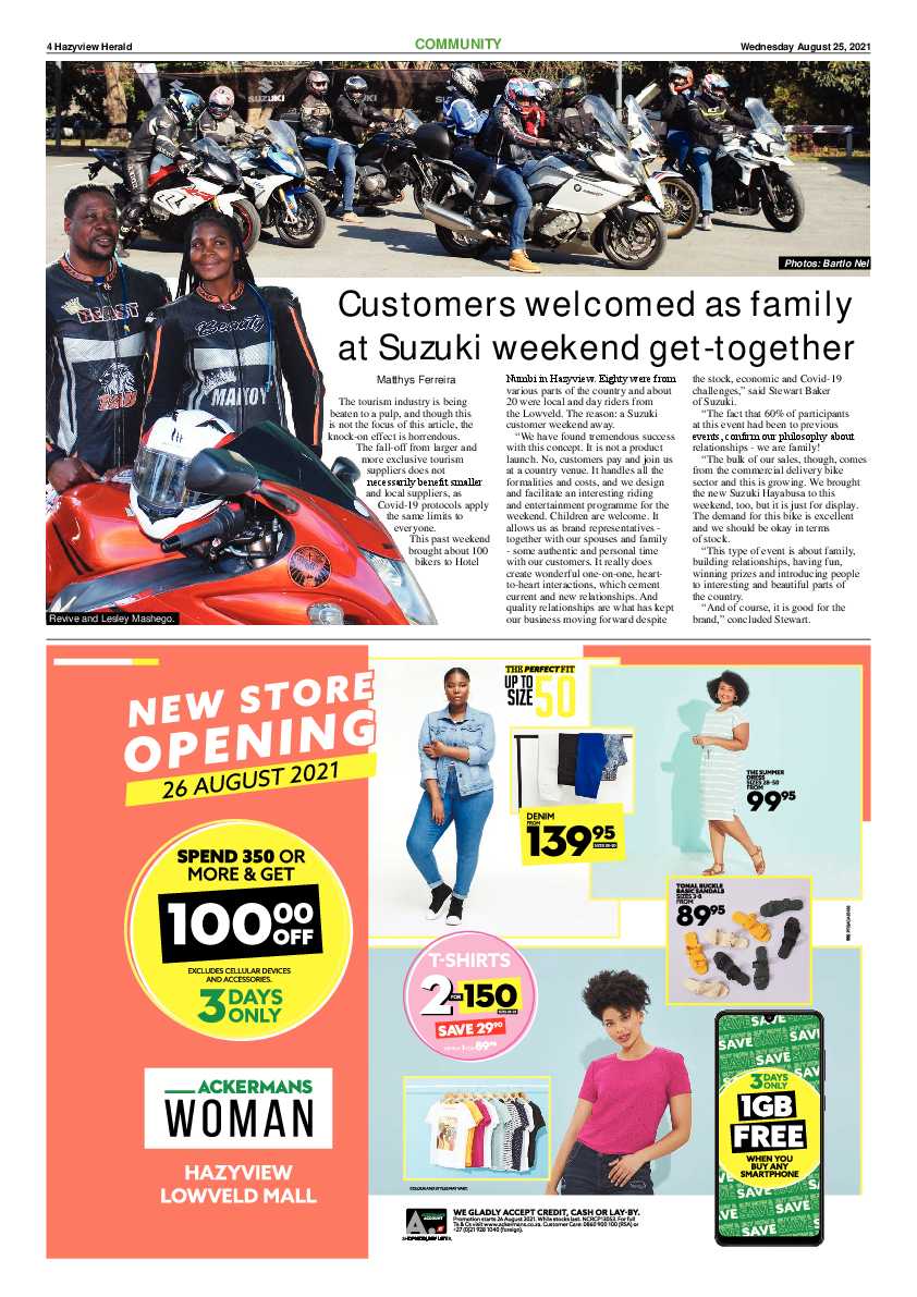Hazyview Herald 25 August 2021 page 4