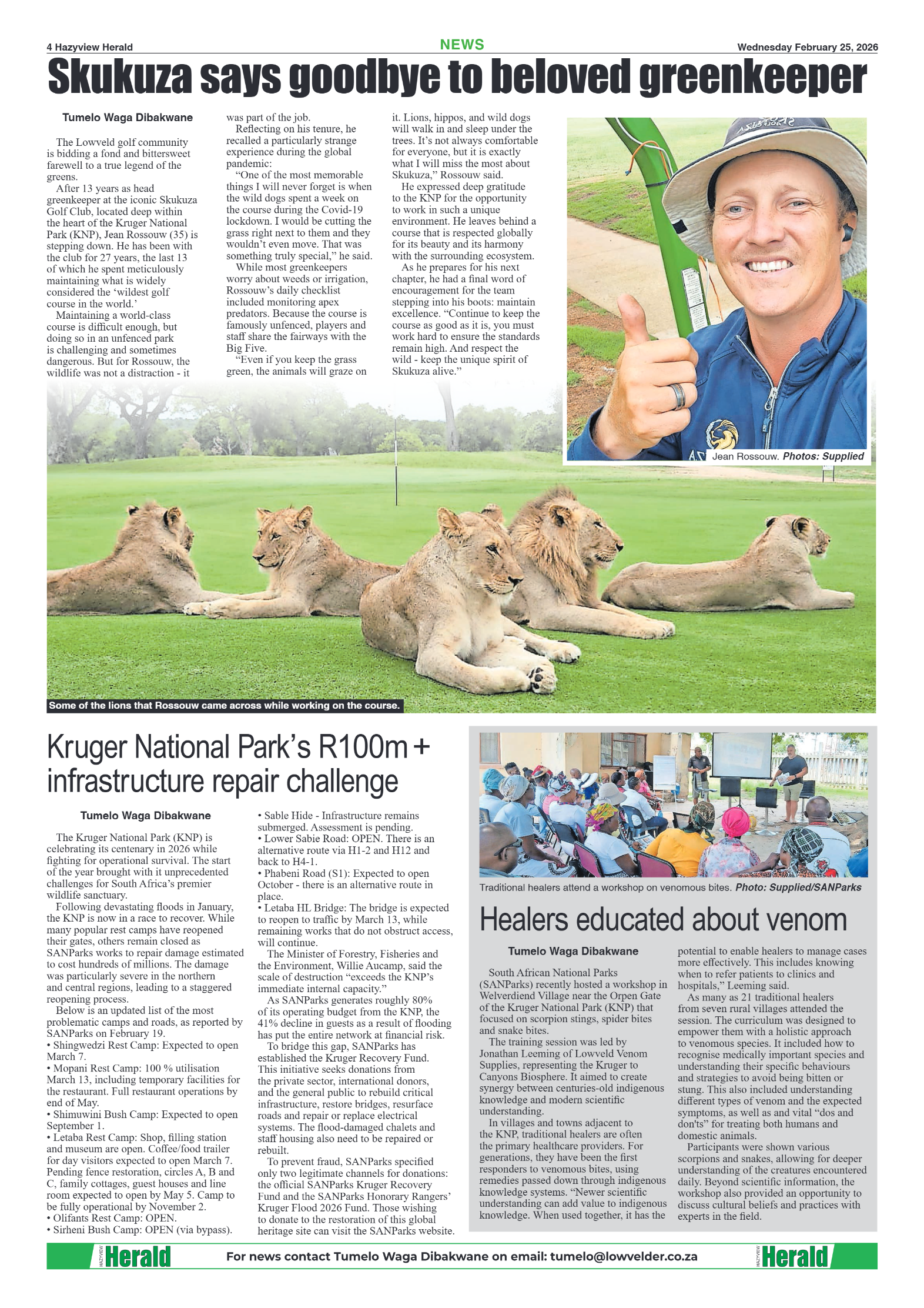Hazyview Herald 25 February 2026 page 4