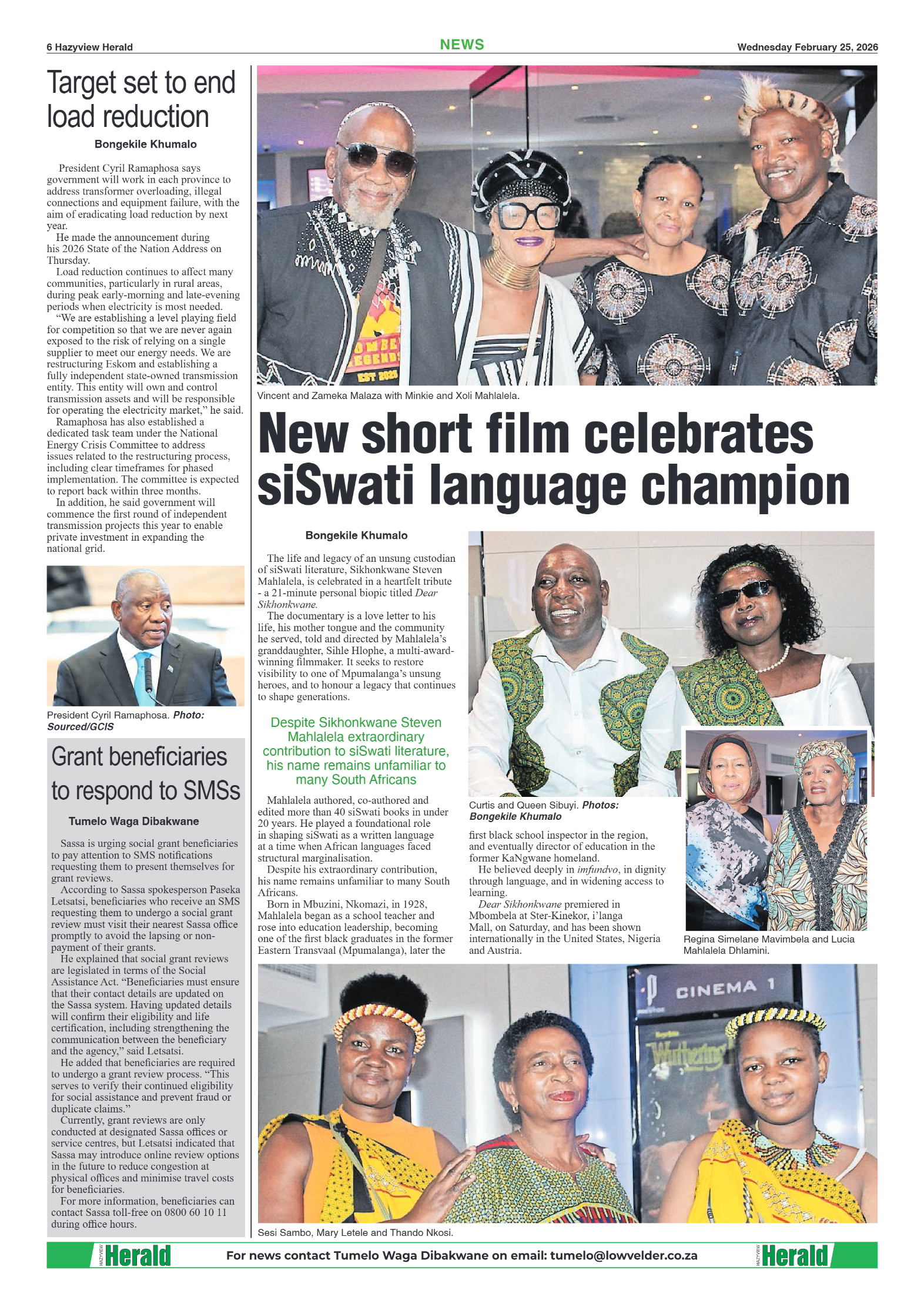 Hazyview Herald 25 February 2026 page 6