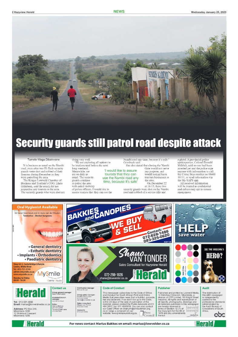 Hazyview Herald 25 January 2023 page 2