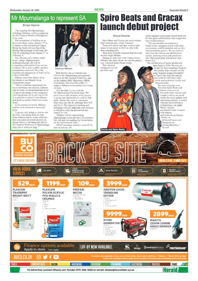 Hazyview Herald 25 January 2023 page 3