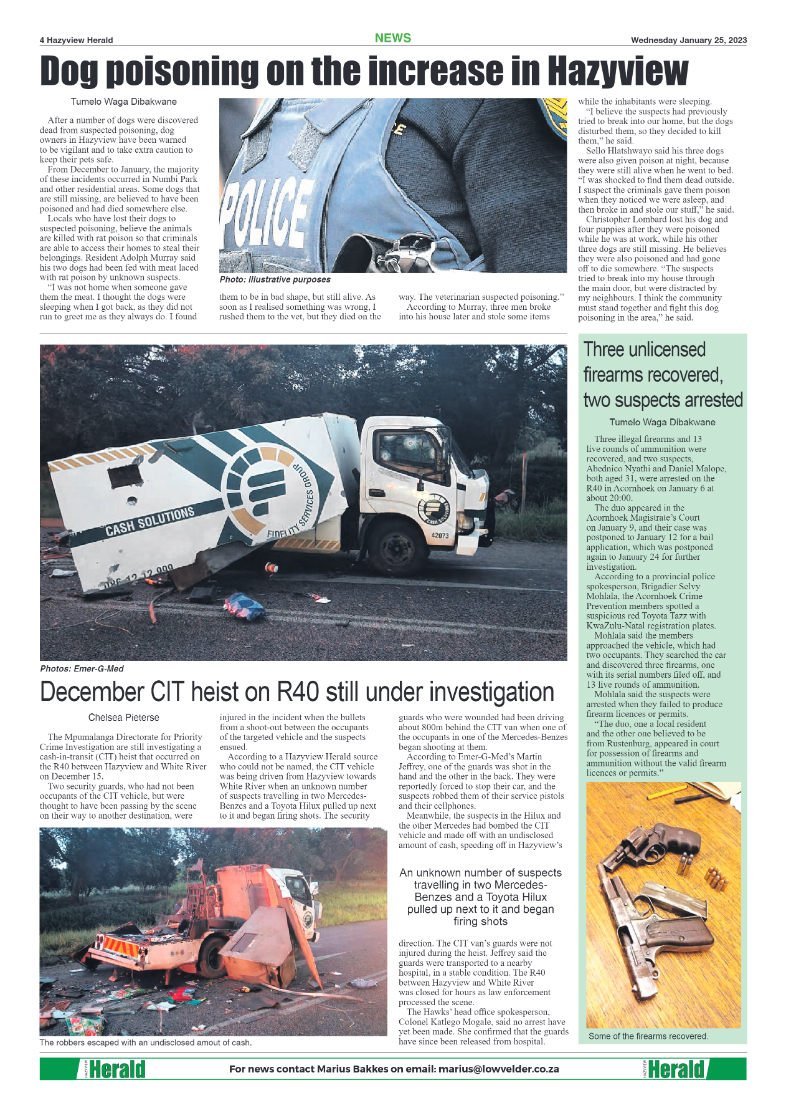 Hazyview Herald 25 January 2023 page 4