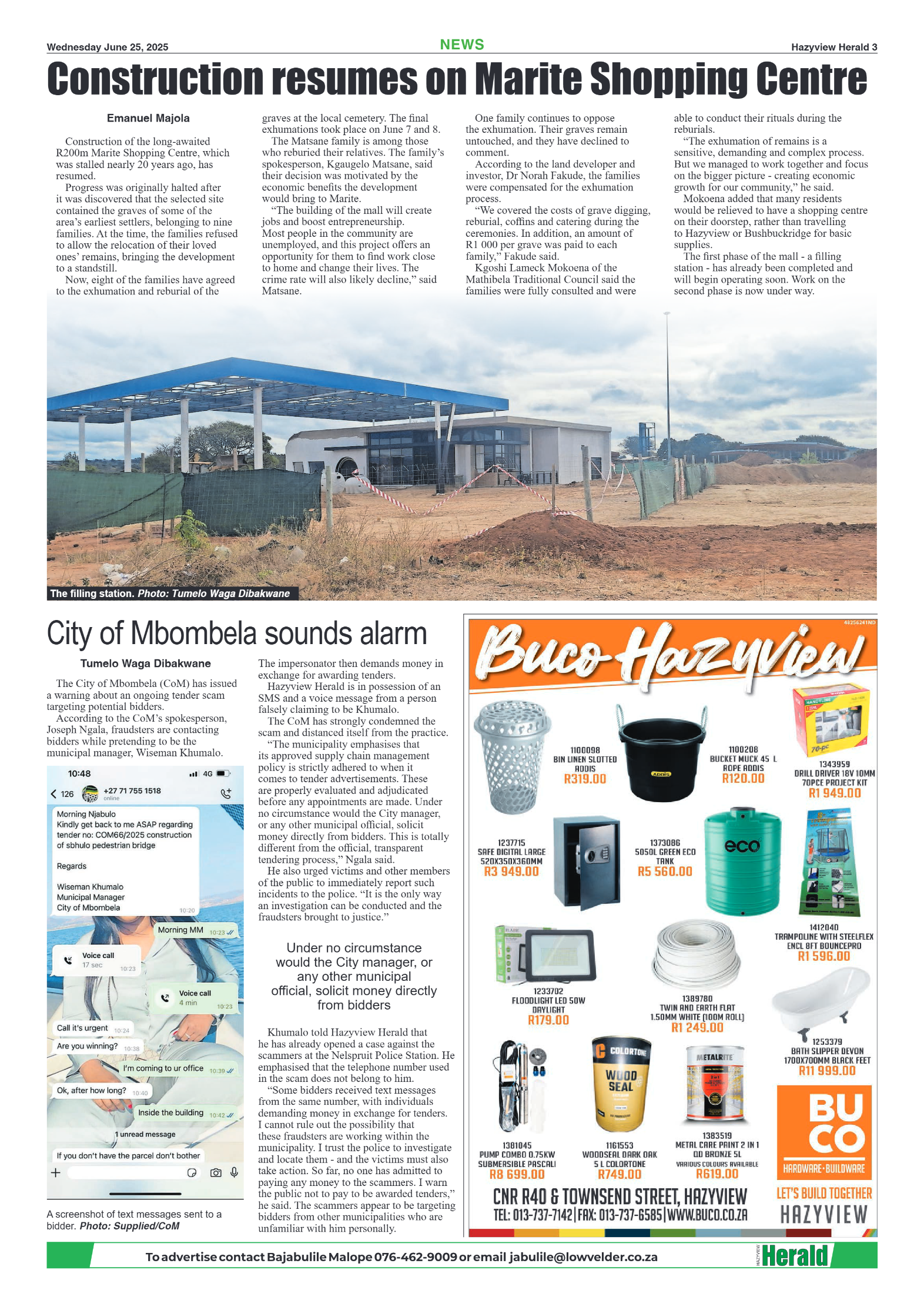 Hazyview Herald 25 June 2025 page 3