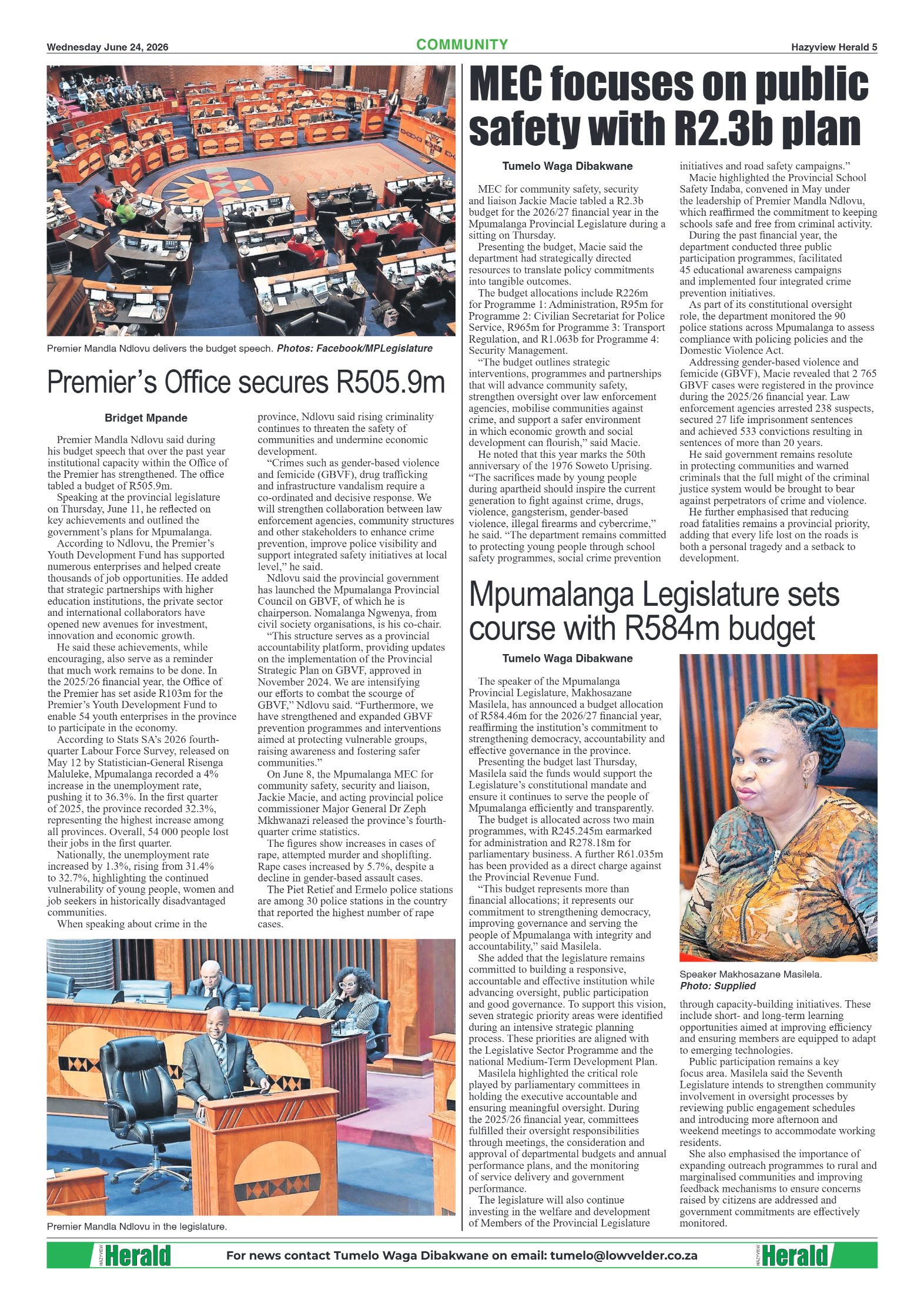 Hazyview Herald 24 June 2026 page 5