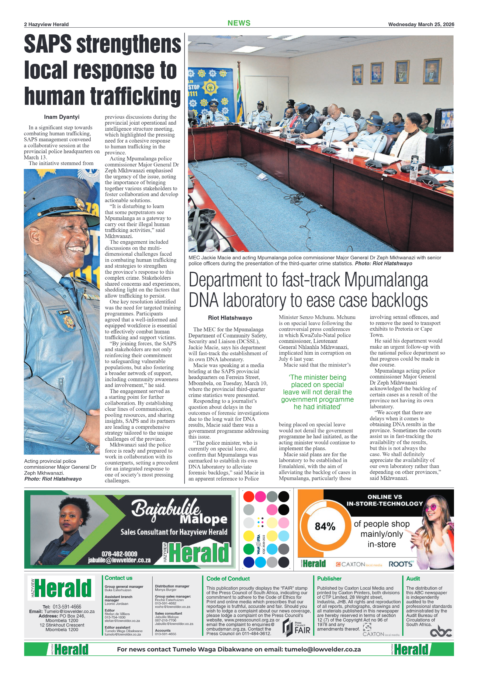 Hazyview Herald 25 March 2026 page 2