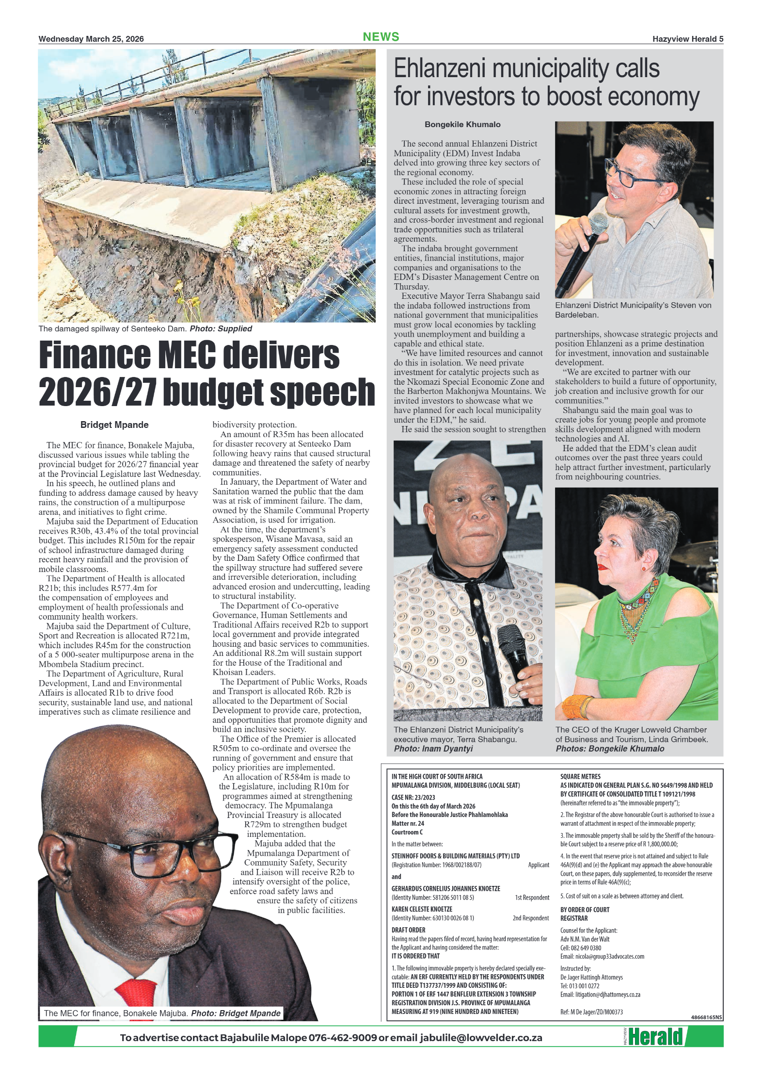 Hazyview Herald 25 March 2026 page 5