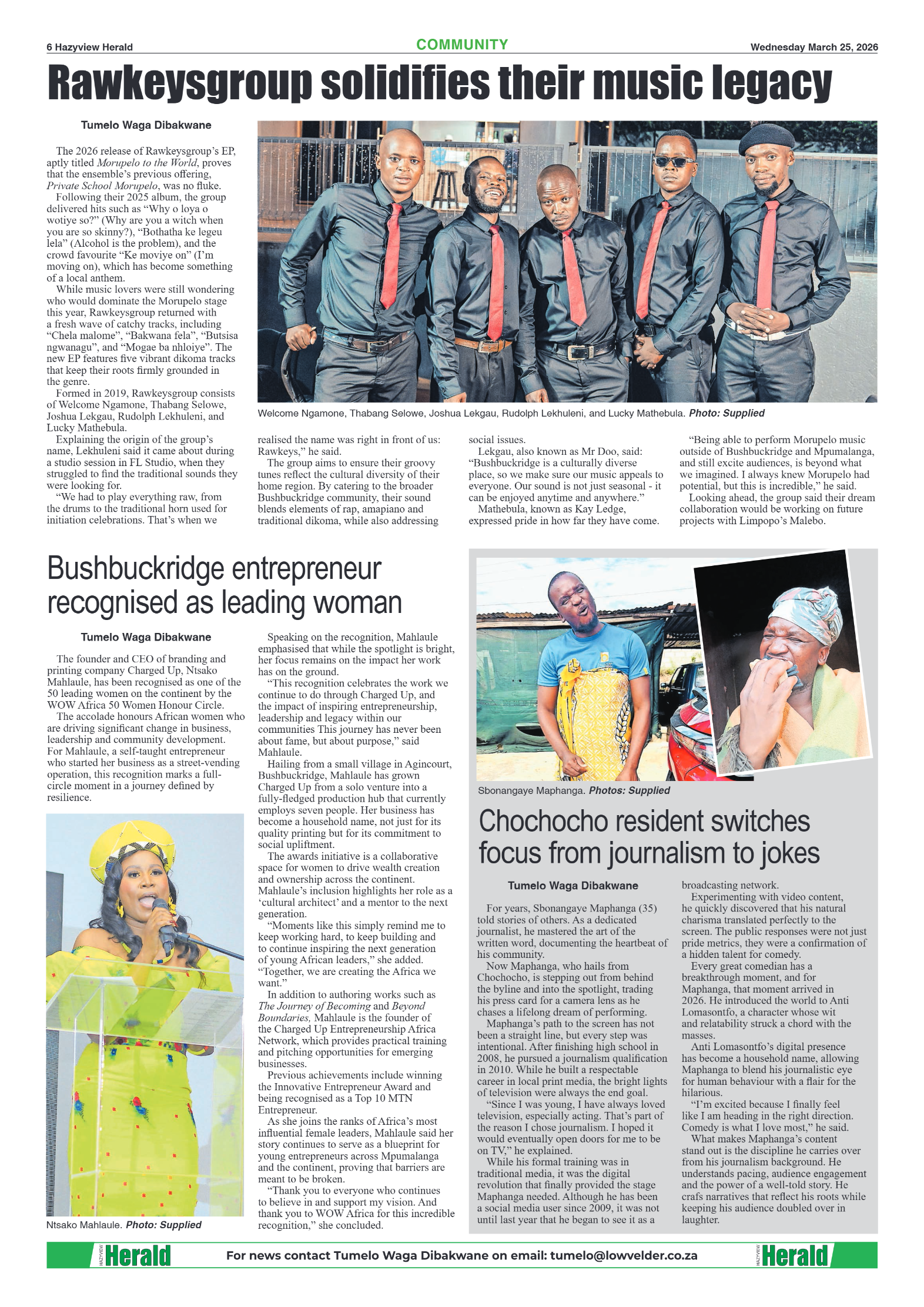 Hazyview Herald 25 March 2026 page 6