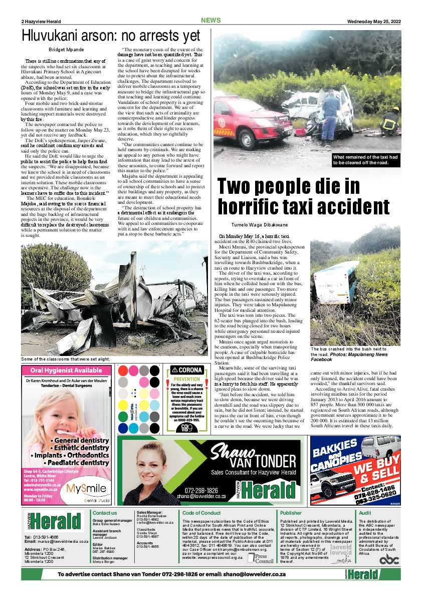 Hazyview Herald 25 May 2022 page 2