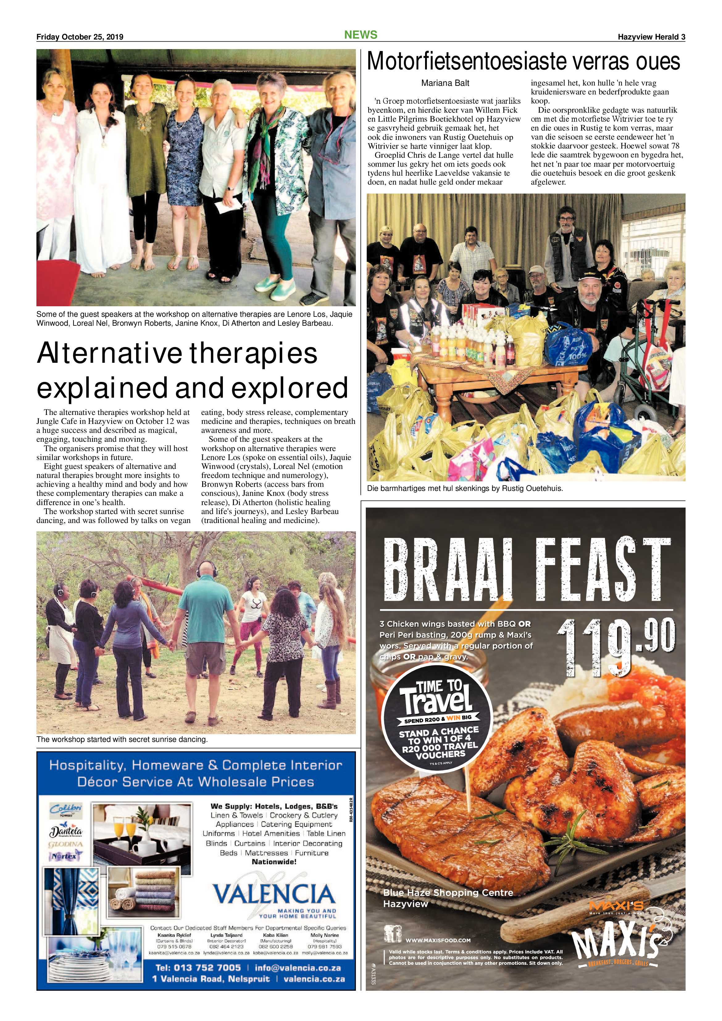 Hazyview Herald 25 October 2019 page 3