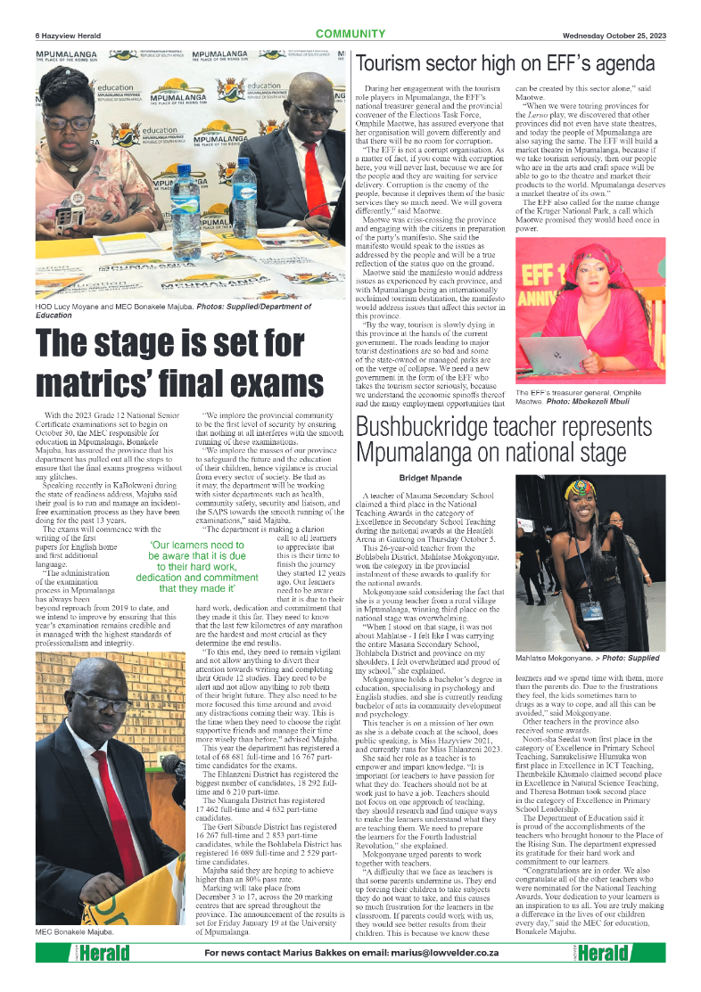 Hazyview Herald 25 October 2023 page 6