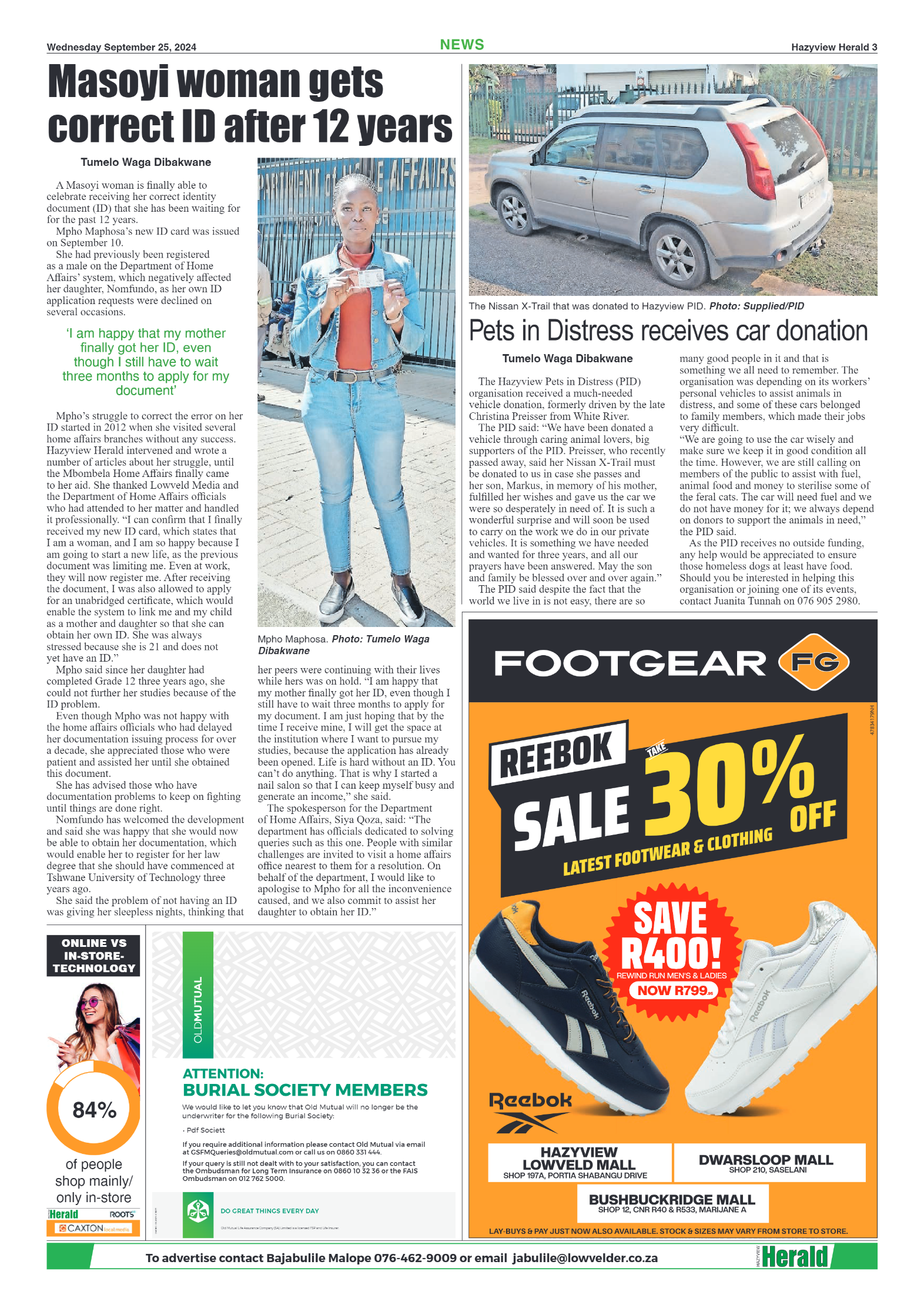 Hazyview Herald 25 September 2024 page 3