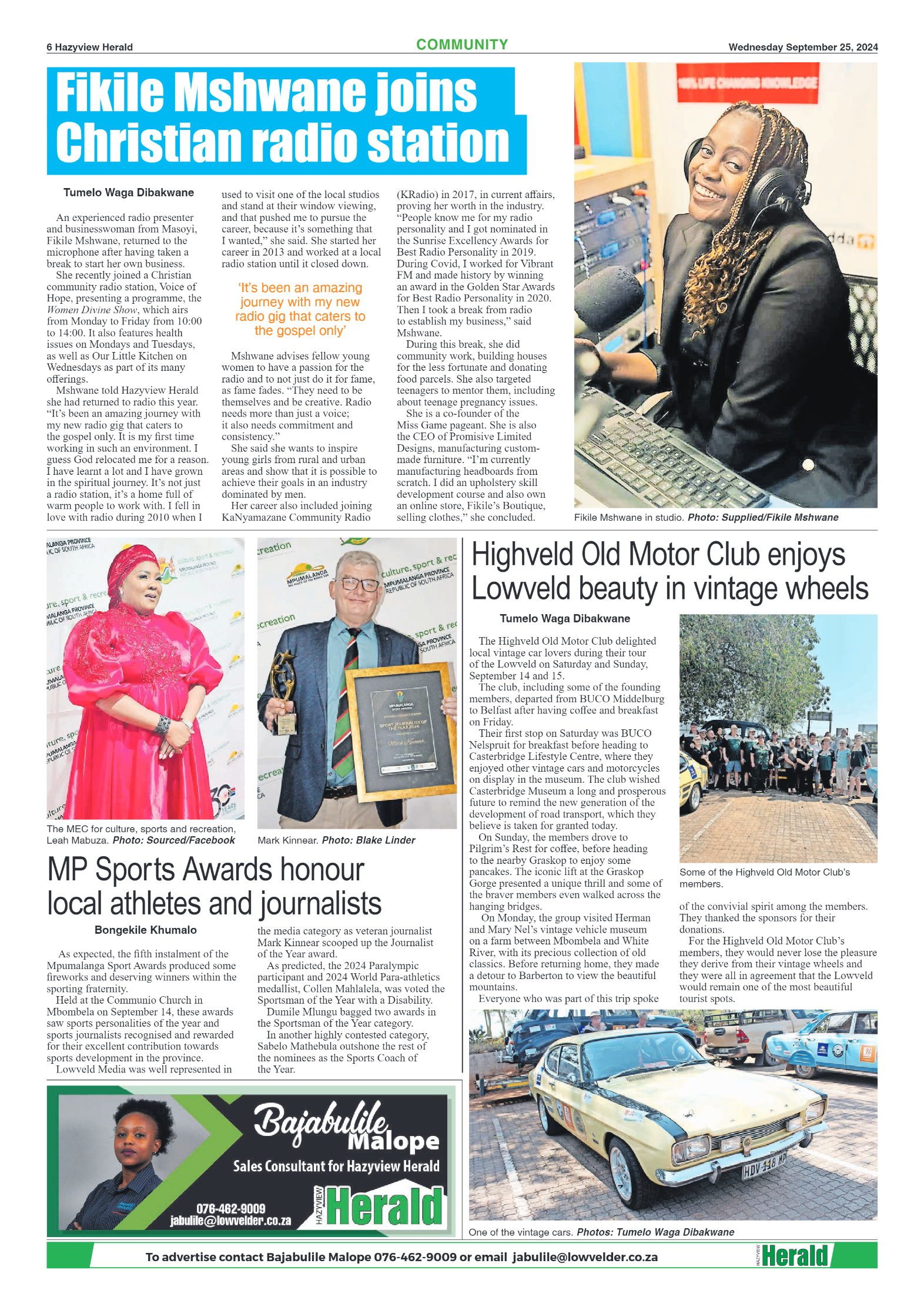 Hazyview Herald 25 September 2024 page 6