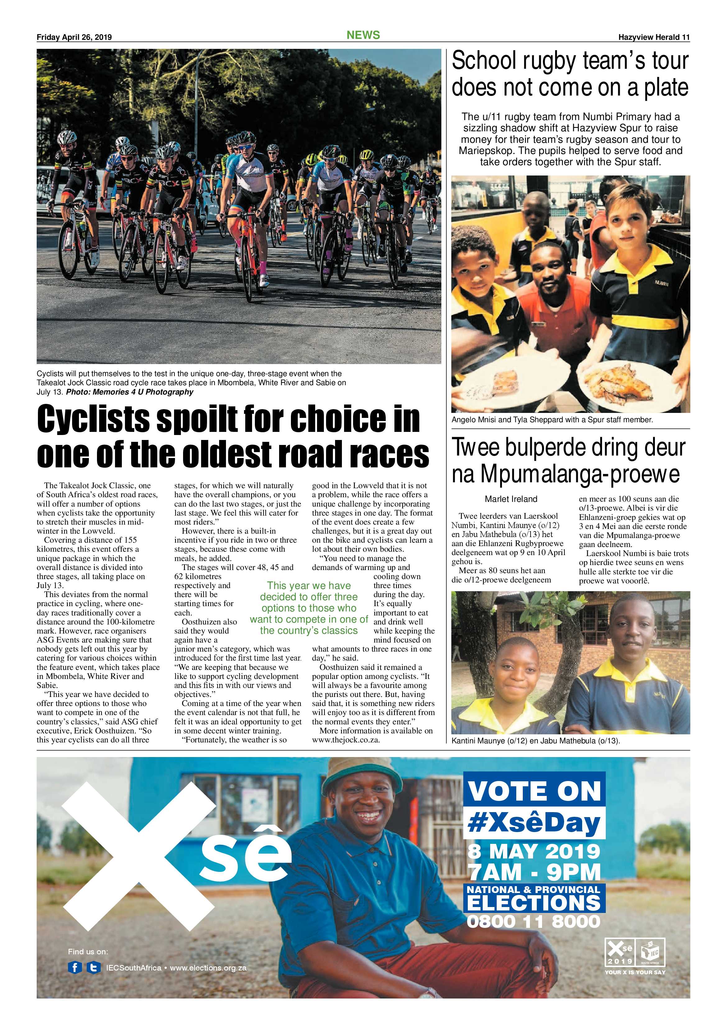 Hazyview Herald 26 April 2019 page 11