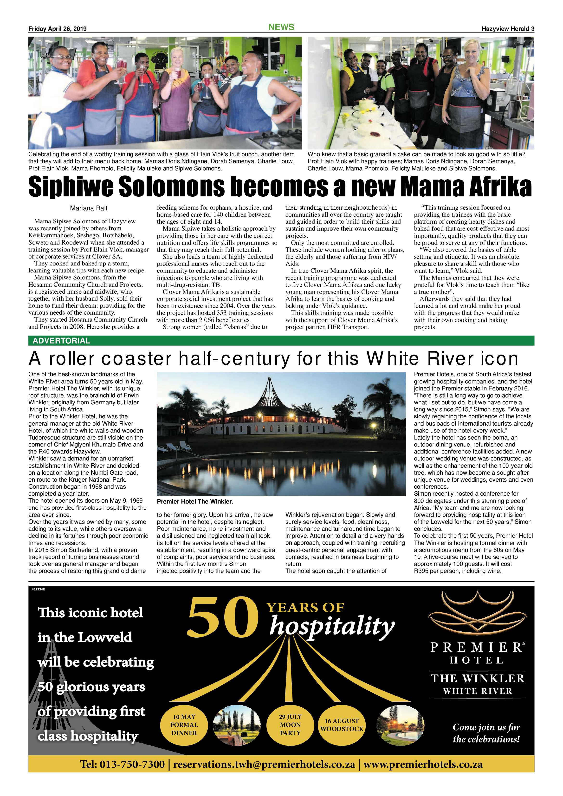 Hazyview Herald 26 April 2019 page 3