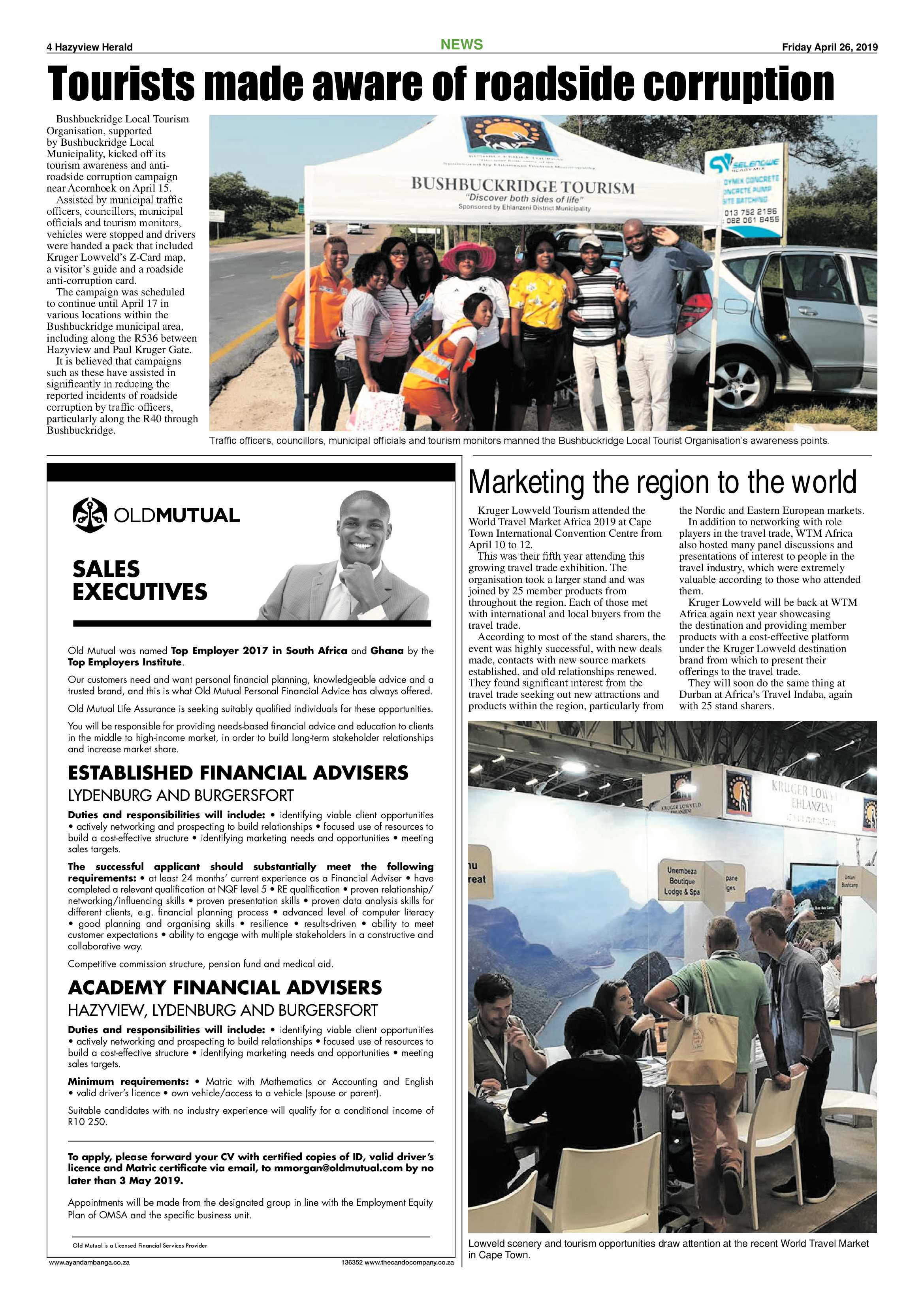 Hazyview Herald 26 April 2019 page 4