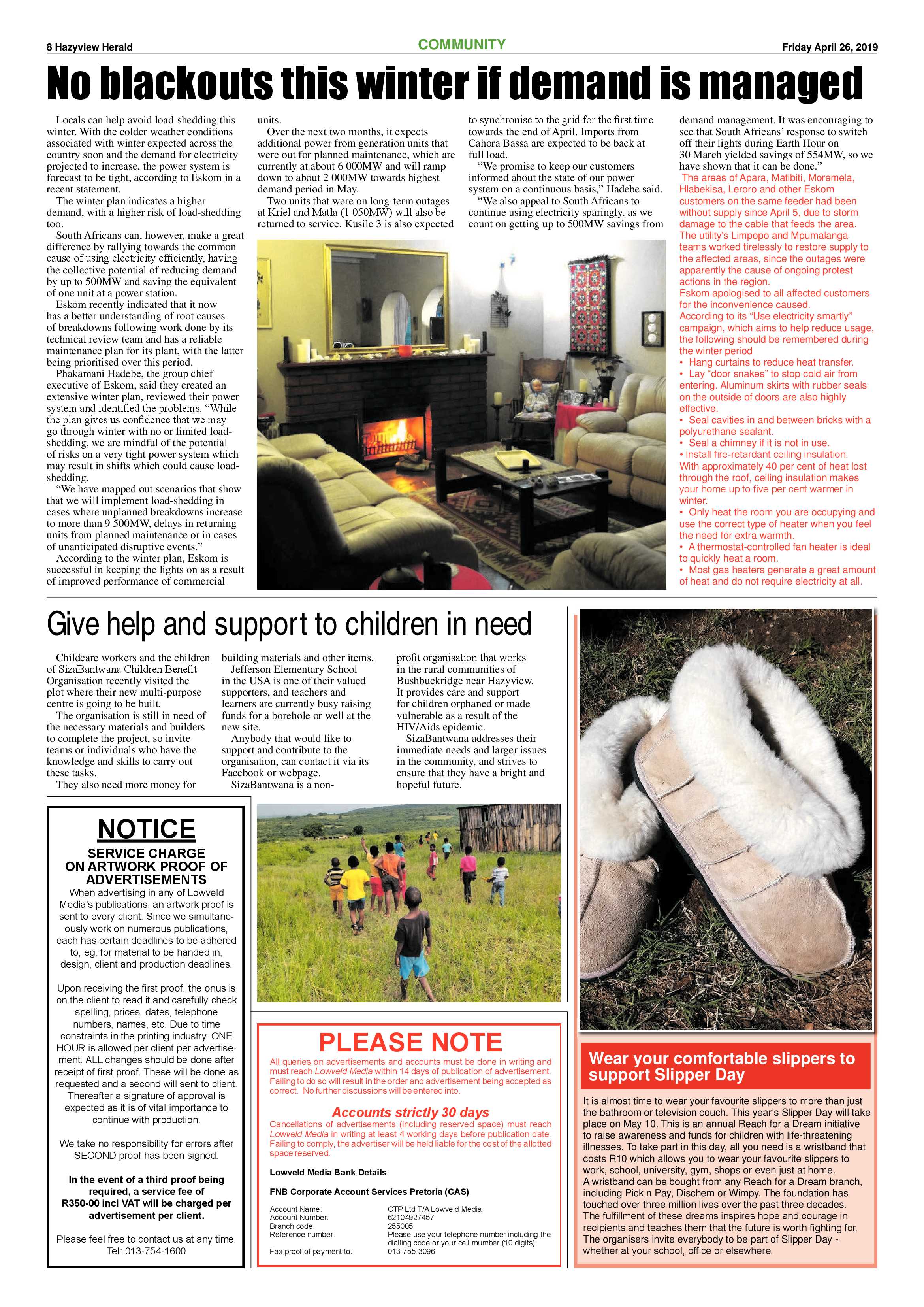 Hazyview Herald 26 April 2019 page 8