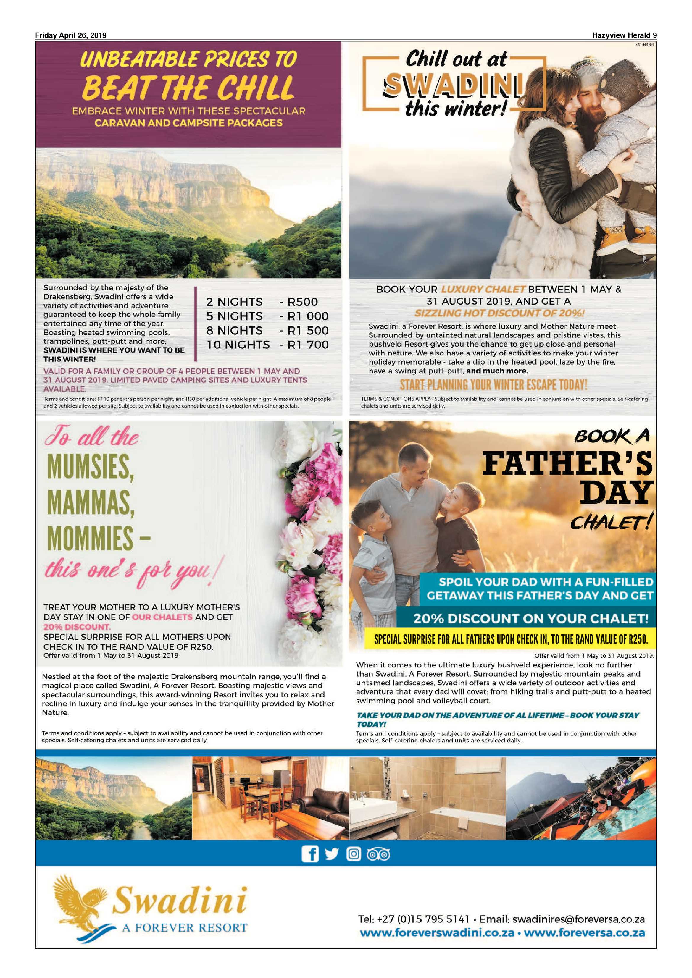 Hazyview Herald 26 April 2019 page 9