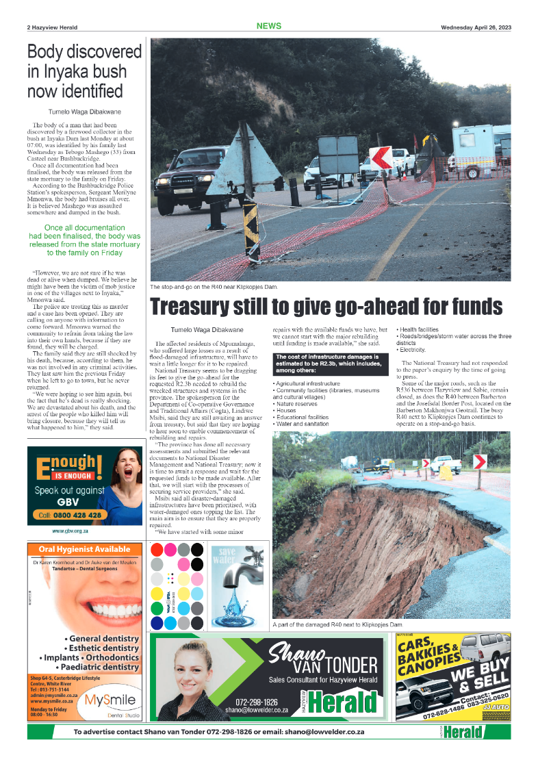 Hazyview Herald 26 April 2023 page 2