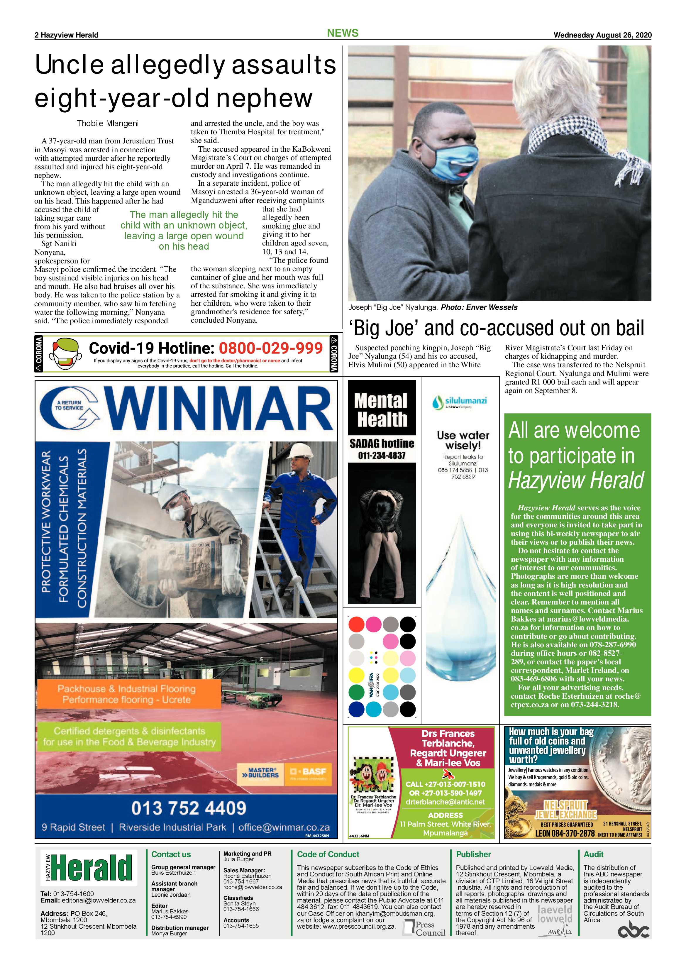 Hazyview Herald 26 August 2020 page 2