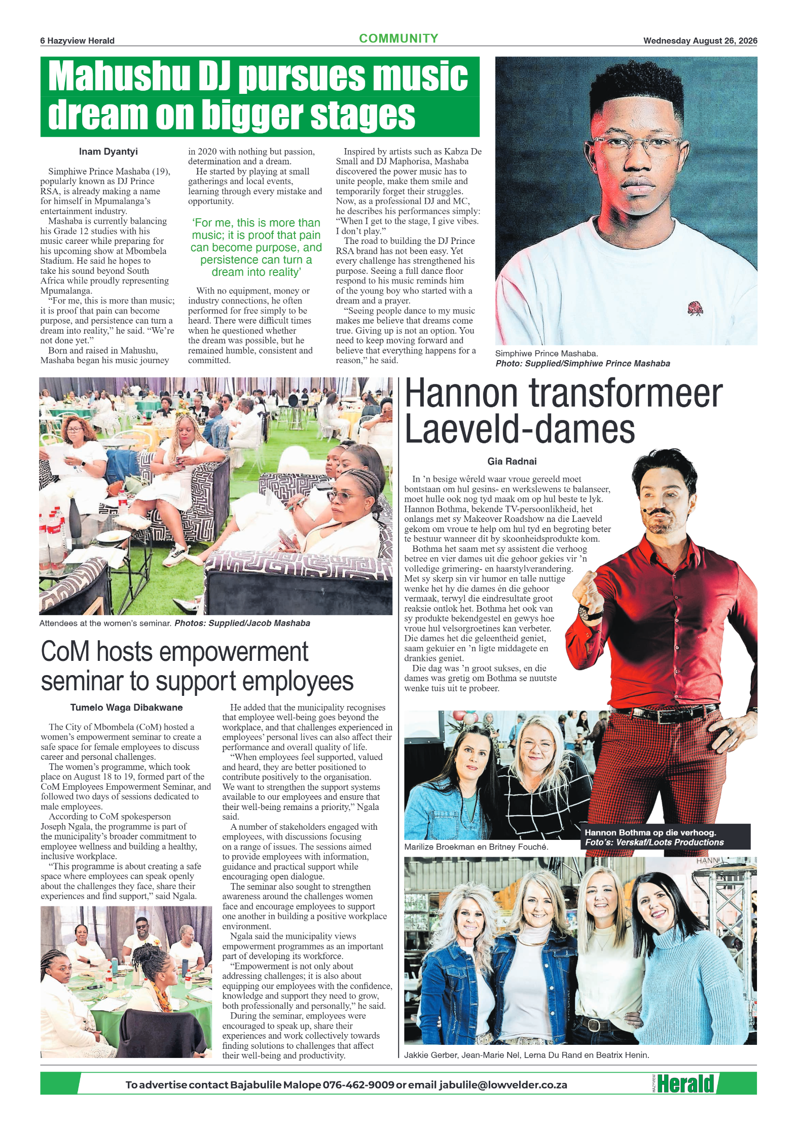 Hazyview Herald 26 August 2026 page 6