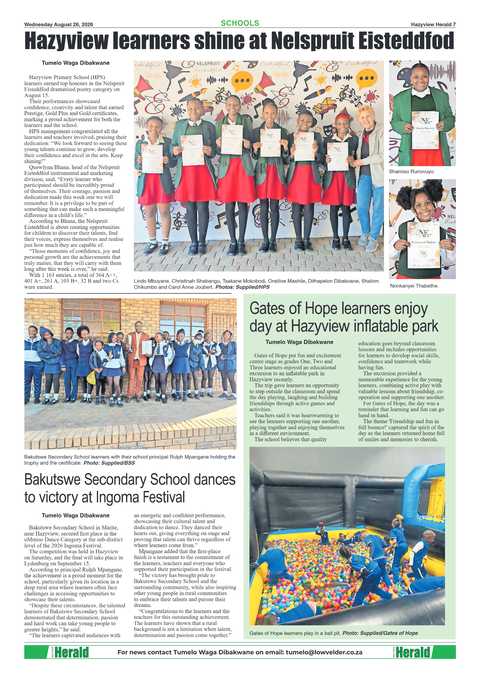 Hazyview Herald 26 August 2026 page 7
