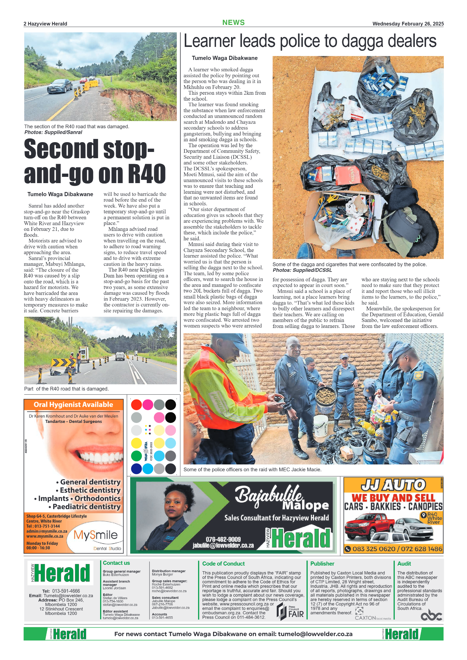 Hazyview Herald 26 February 2025 page 2