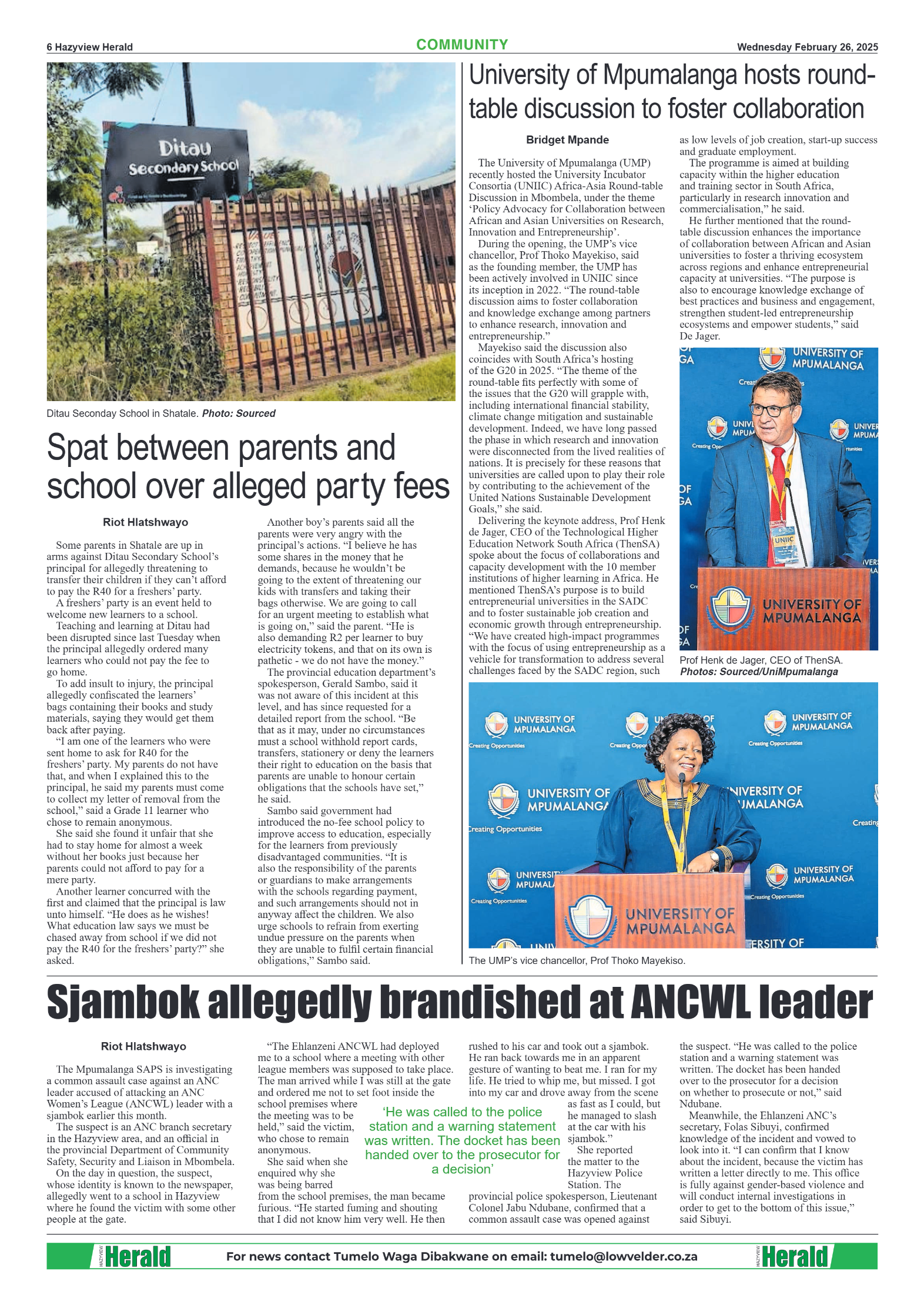 Hazyview Herald 26 February 2025 page 6