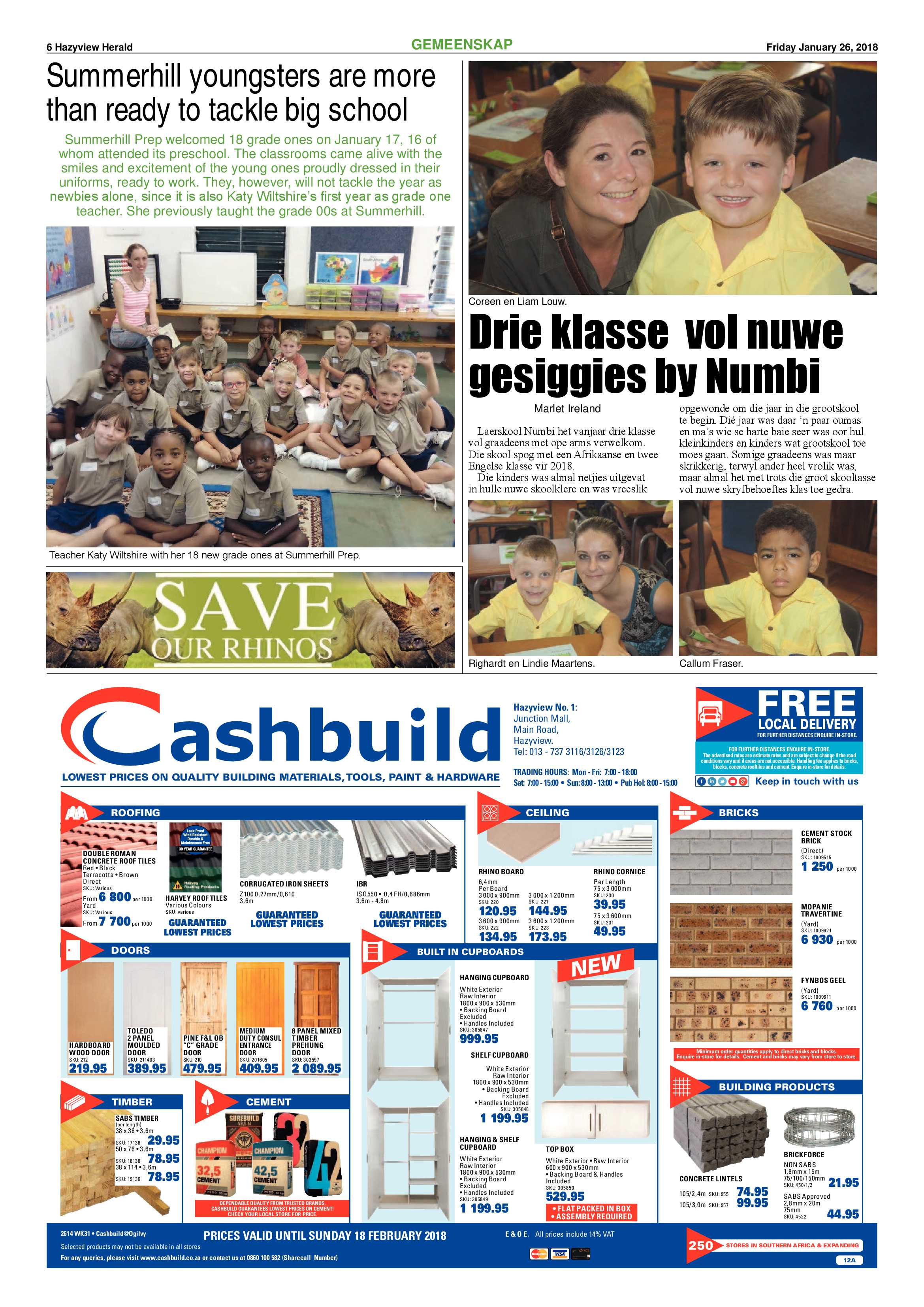 Hazyview Herald 26 January 2018 page 6