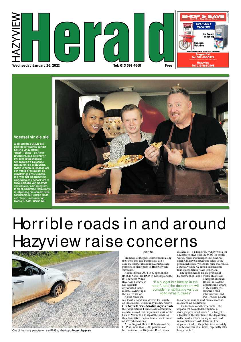 Hazyview Herald 26 January 2022 page 1