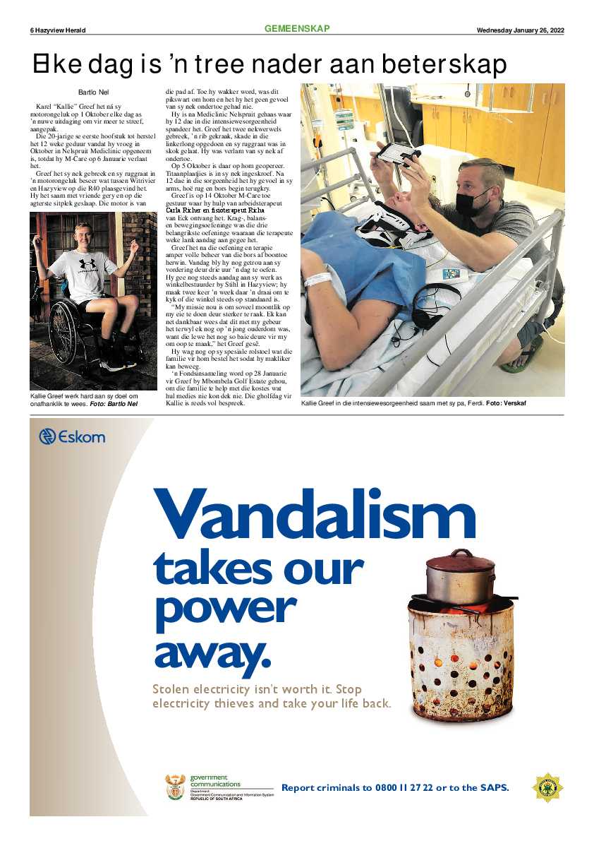 Hazyview Herald 26 January 2022 page 6
