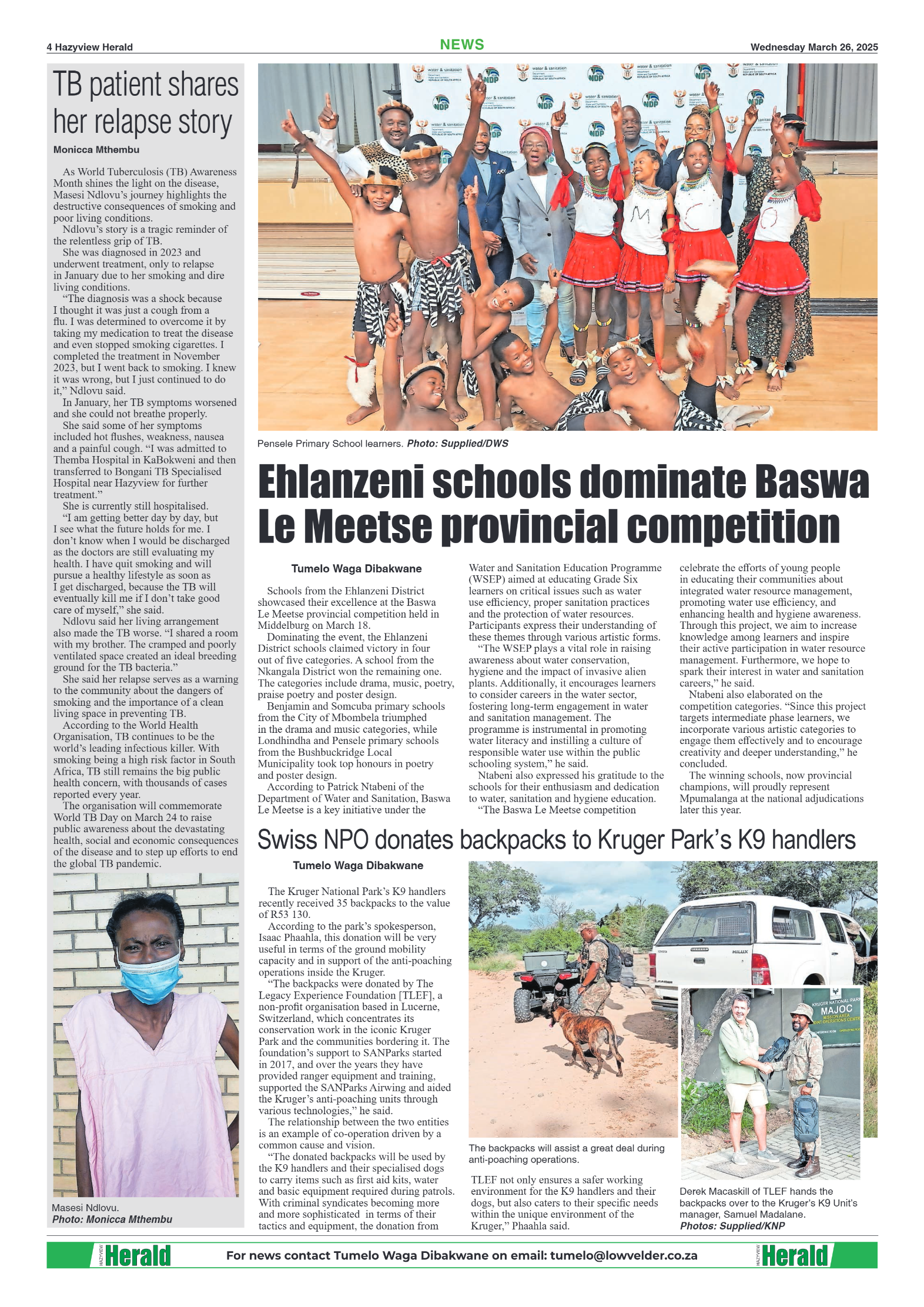 Hazyview Herald 26 March 2025 page 4