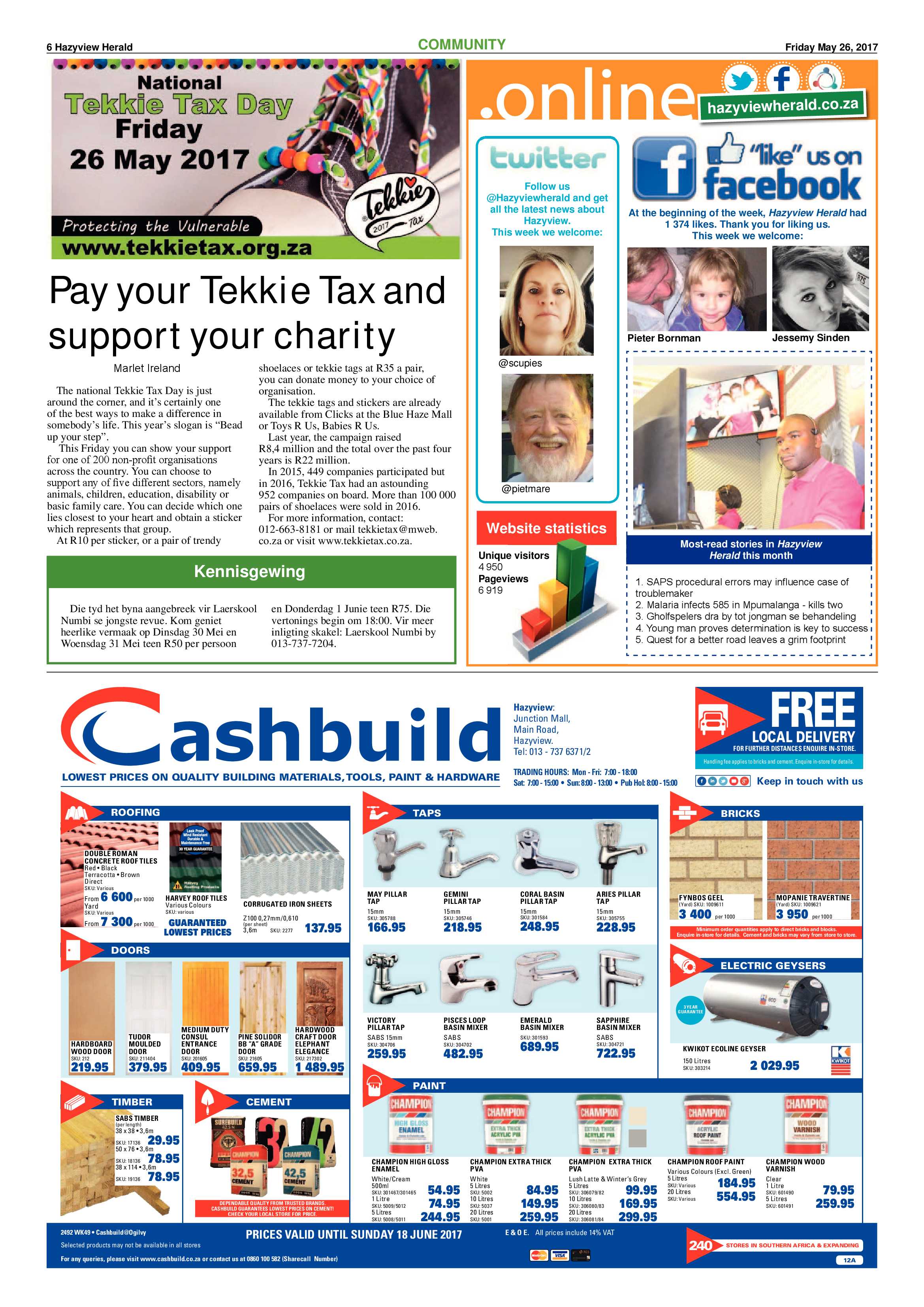 Hazyview Herald 26 May 2017 page 6